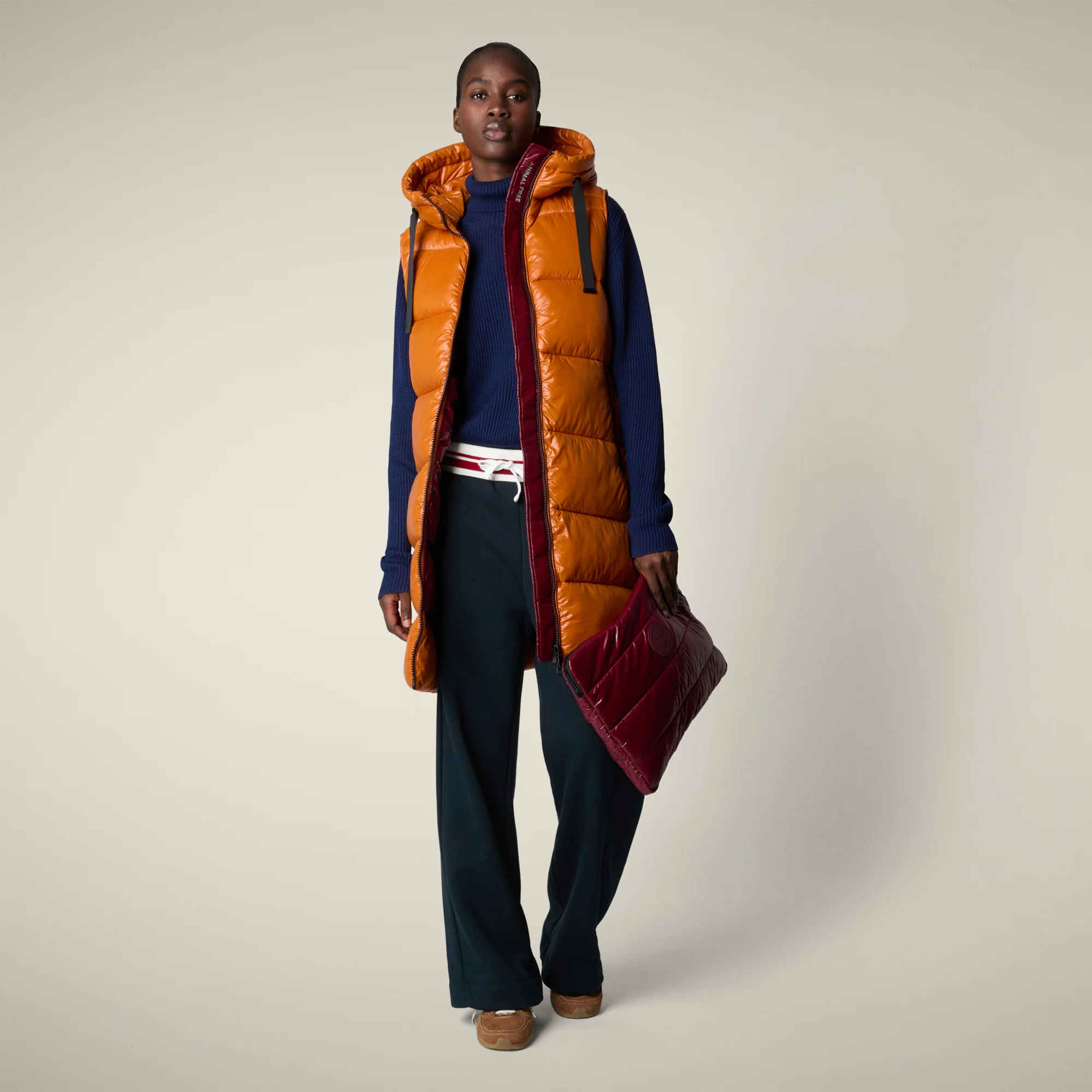 Women's Vest Iria in fox brown