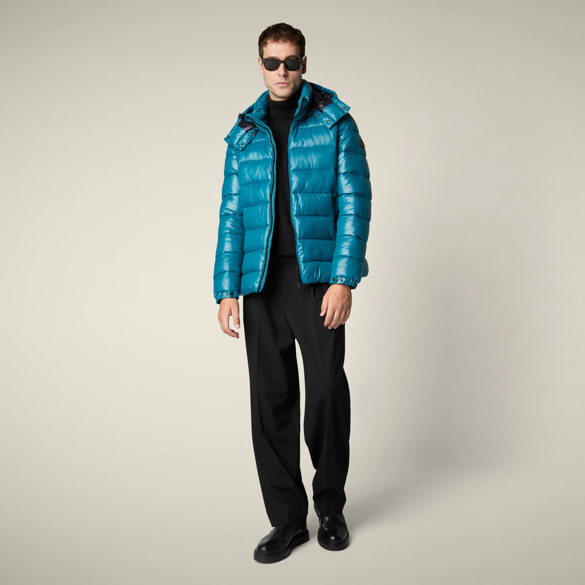 Men's Animal free puffer jacket florian in horizon blue