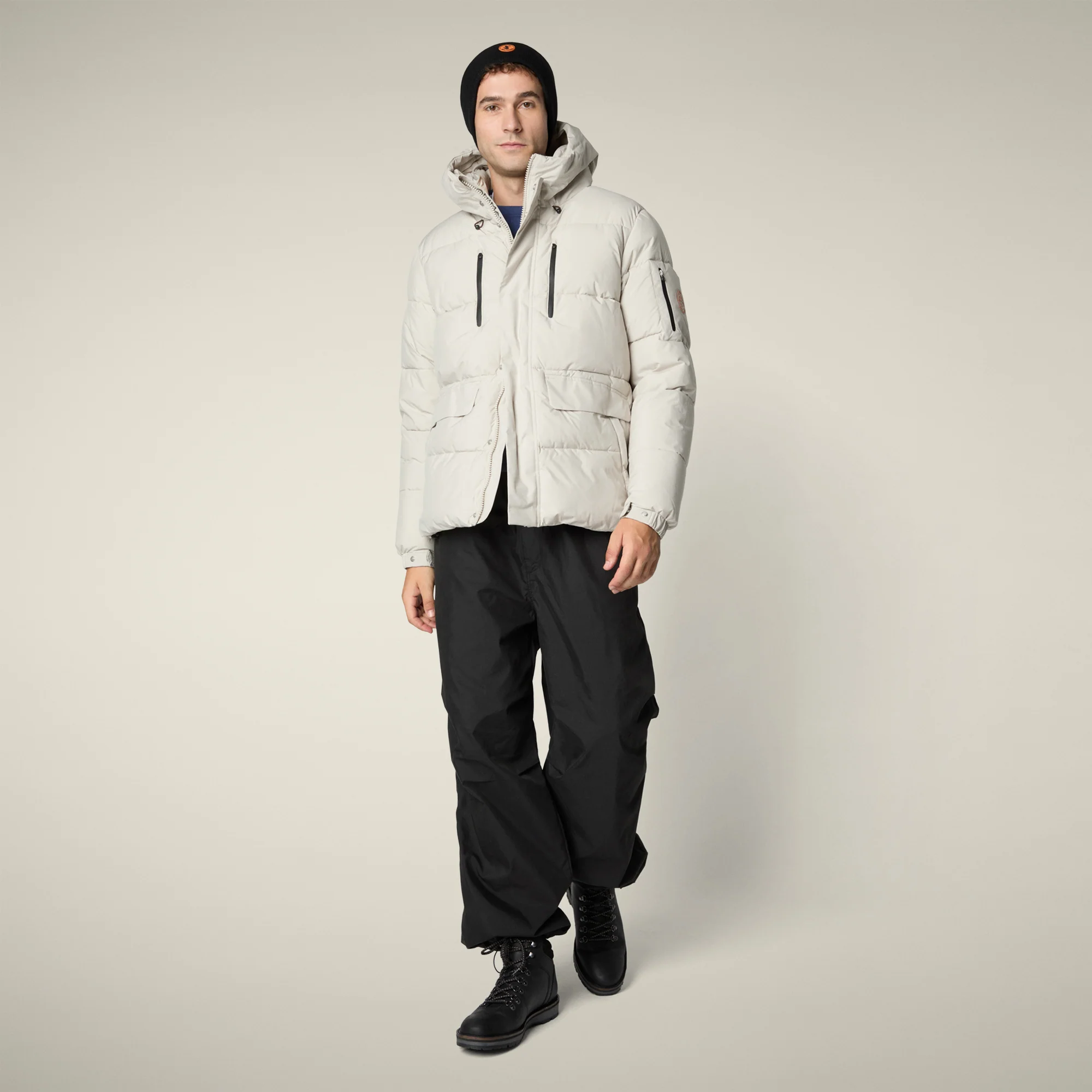 Men's parka Alter in rainy beige