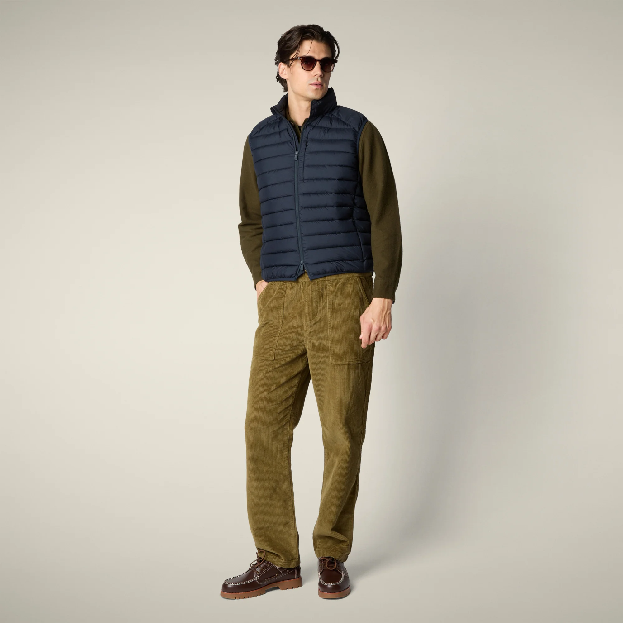 Men's Vest Rhus in Blue Black