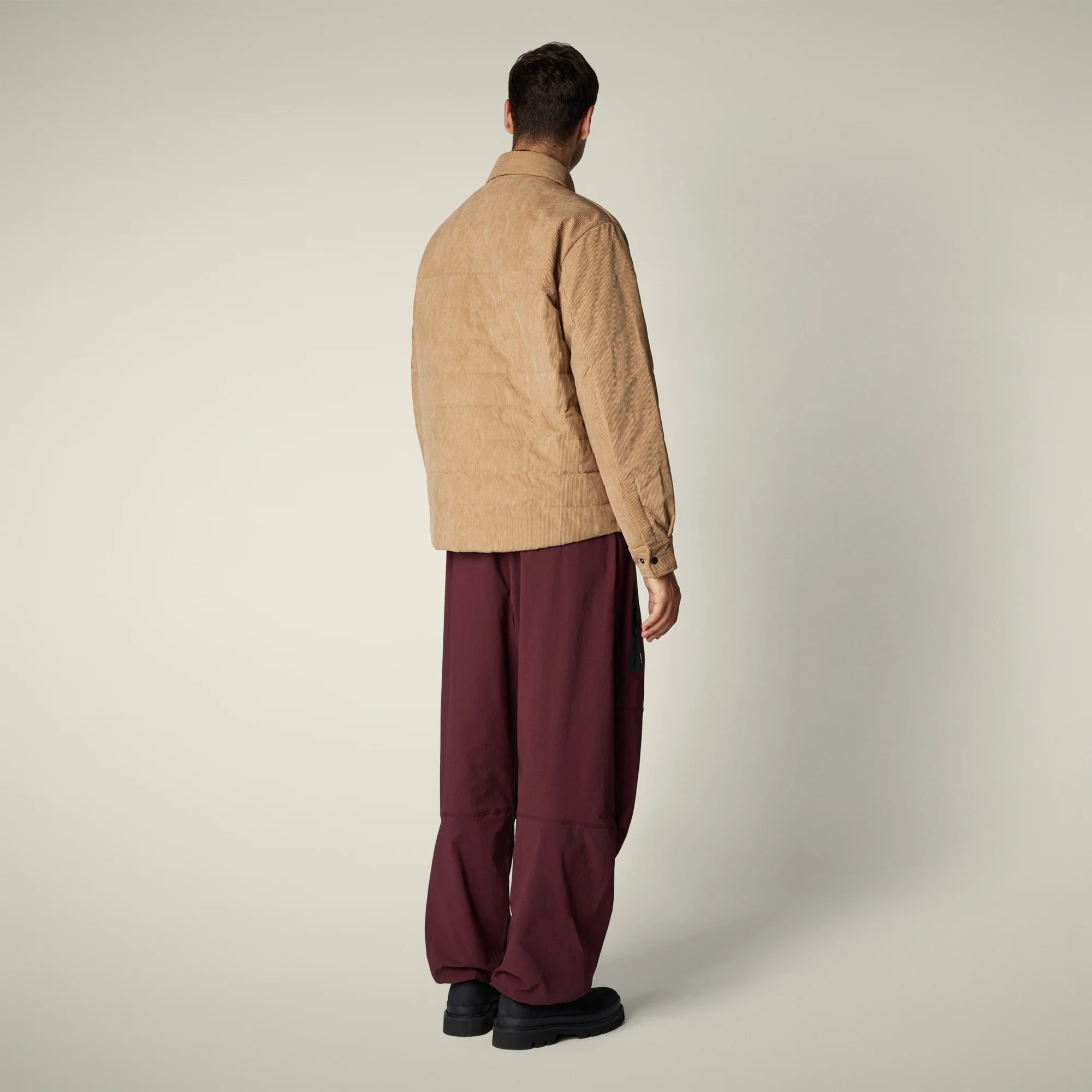 Men's animla free puffer jacket magnus in biscuit beige