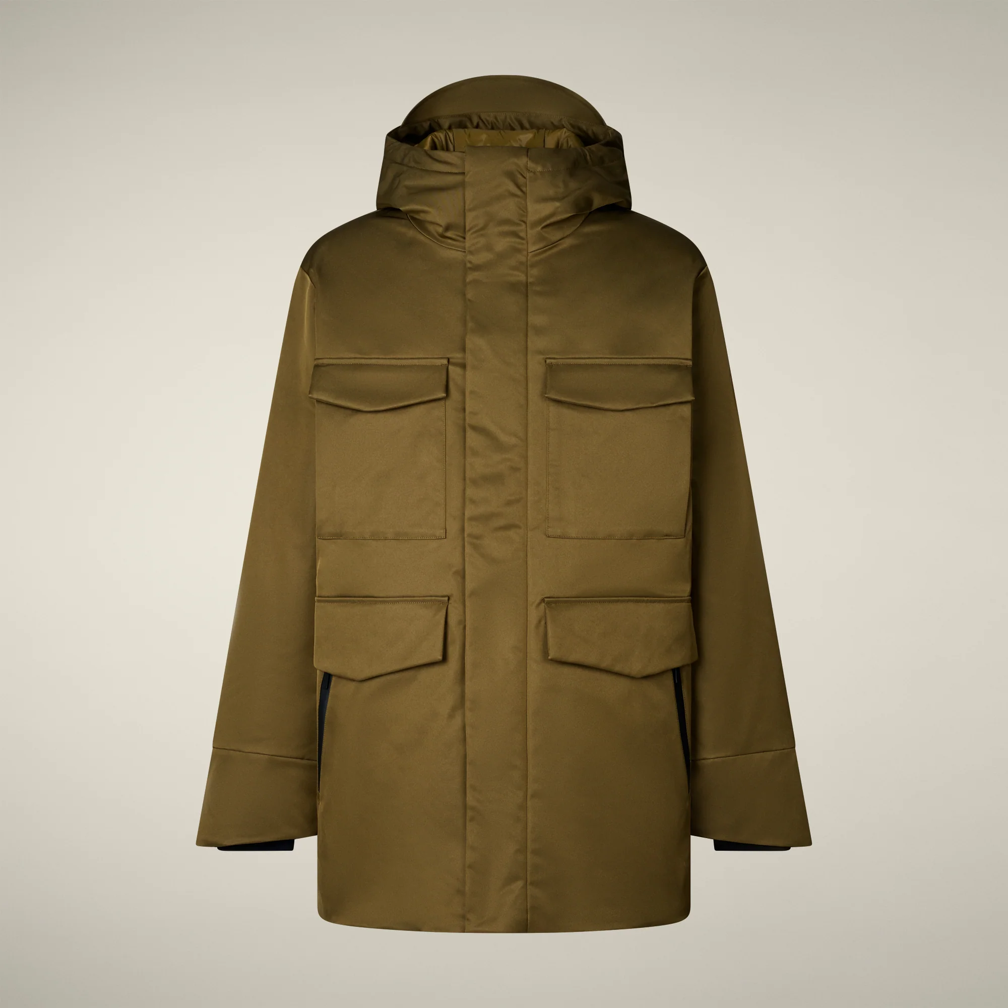 Men's Parka Nicolas in Bark Green