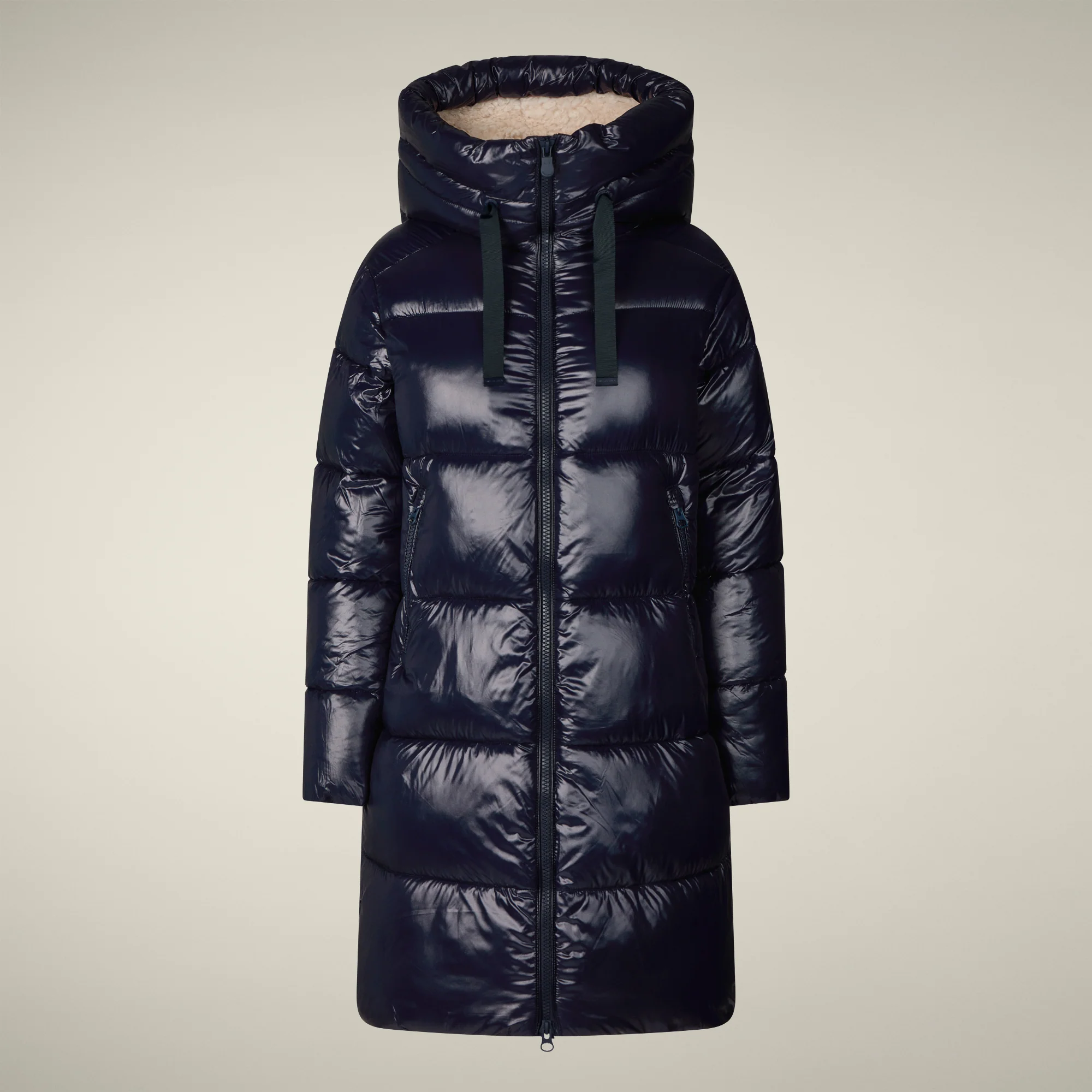 Women's Animal free puffer Coat bella in blue black