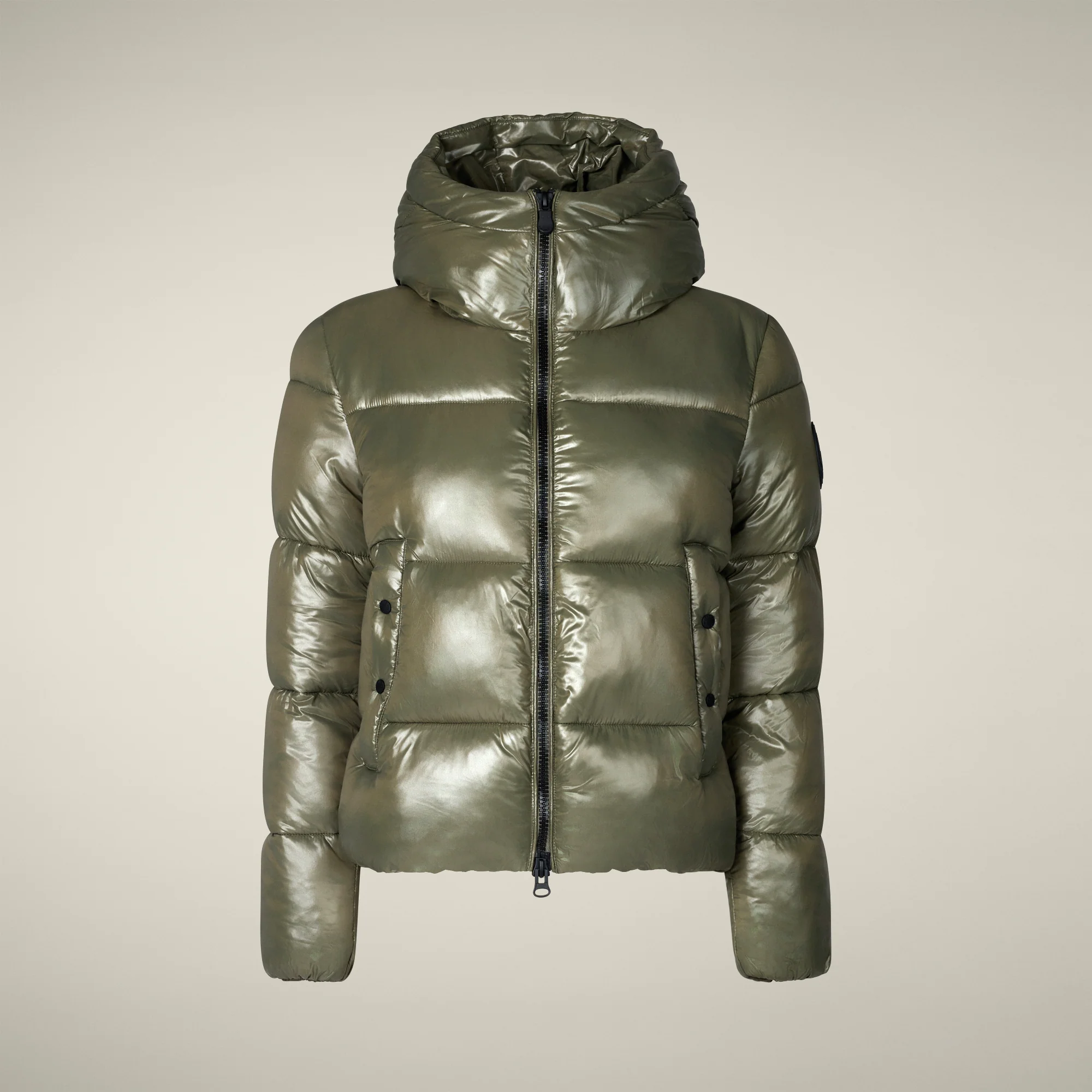 Women's Animal free puffer Jacket Biddy in Laurel Green