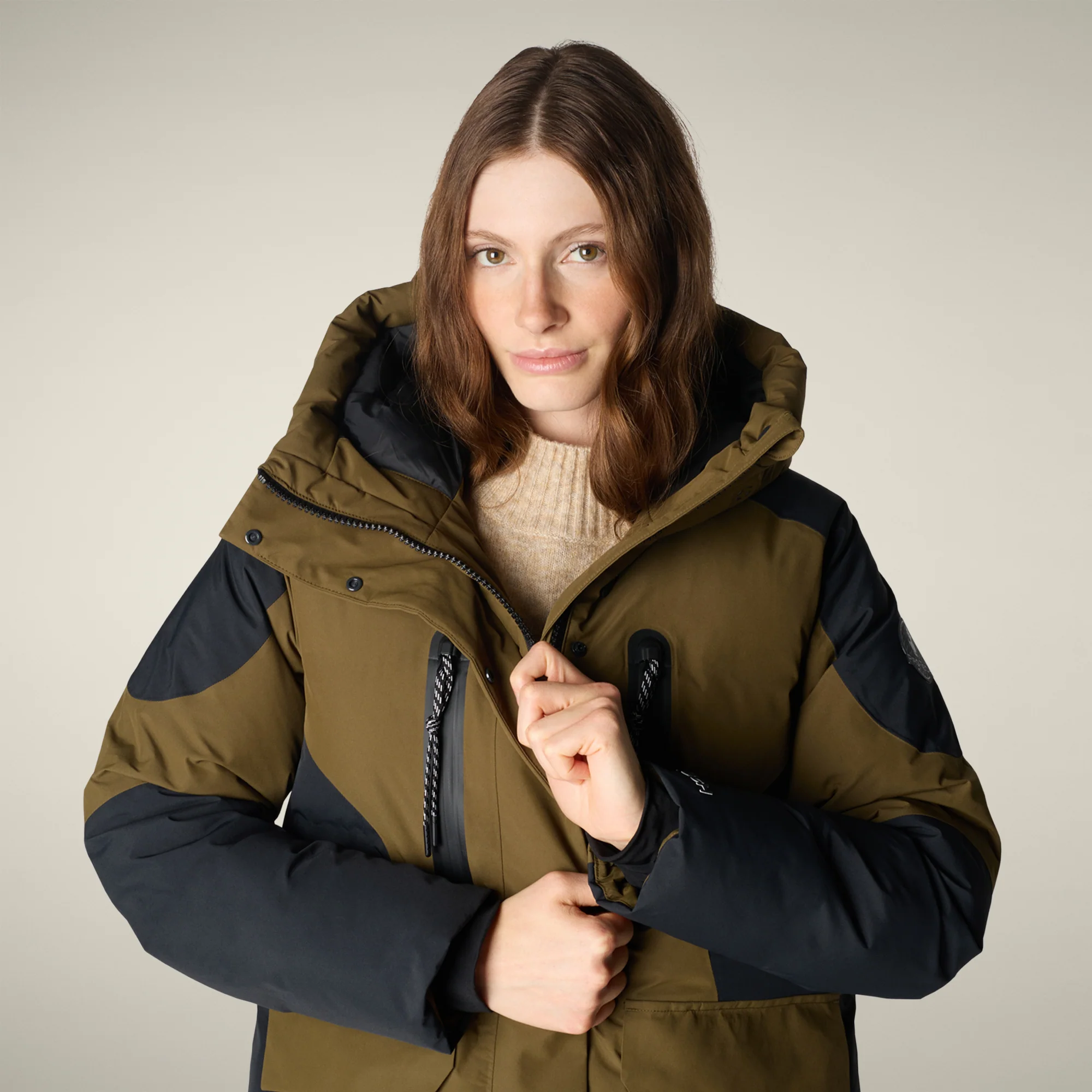 Women's Parka K2 in Bark Green
