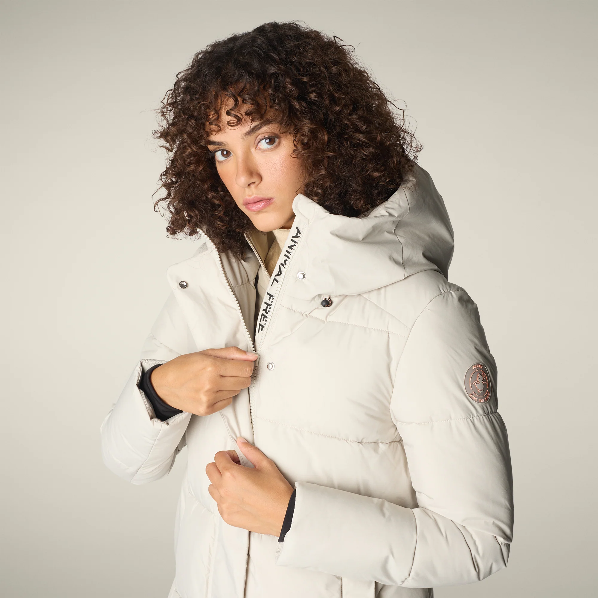 Women's Parka Bethany  in rainy beige