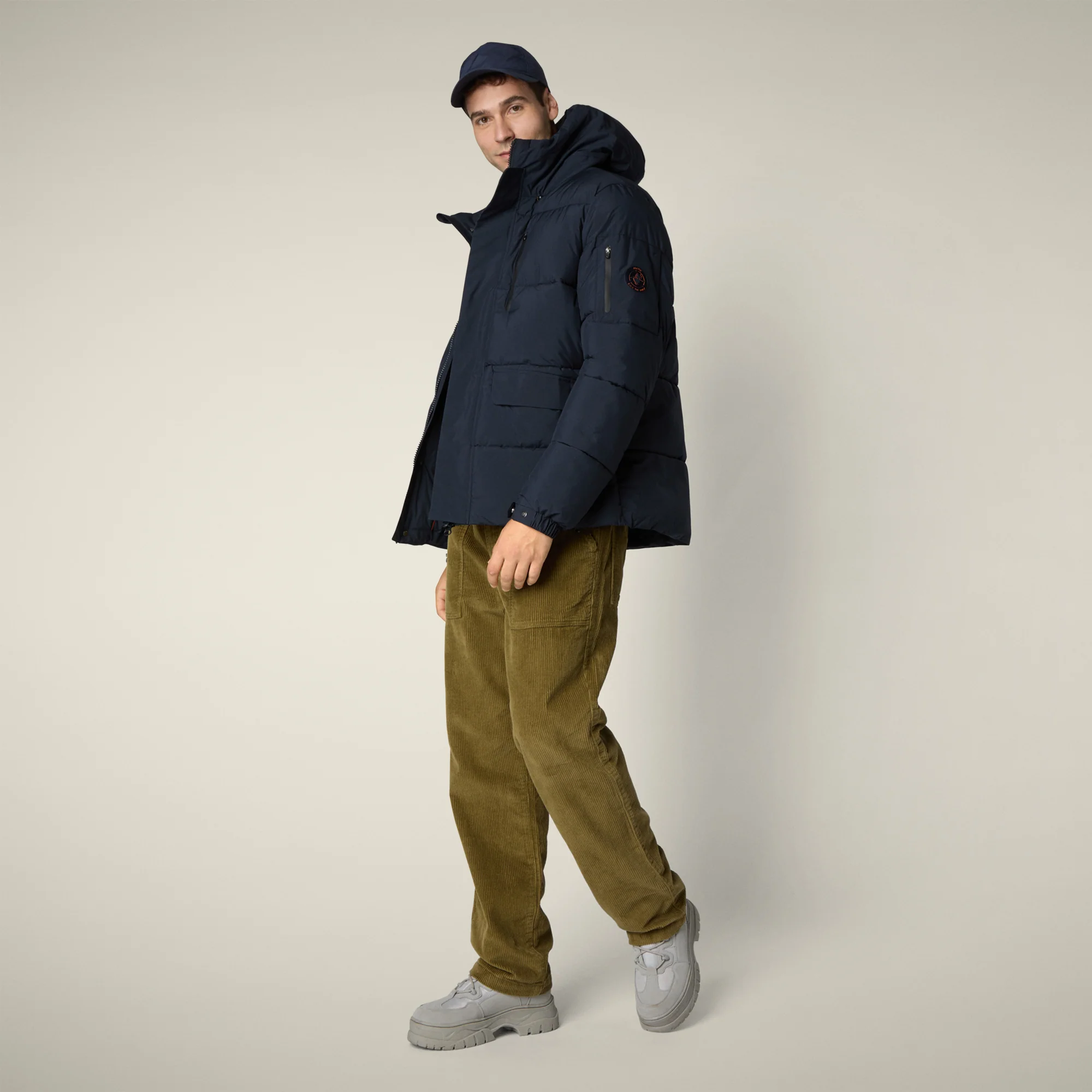 Men's Parka Alter in Blue Black