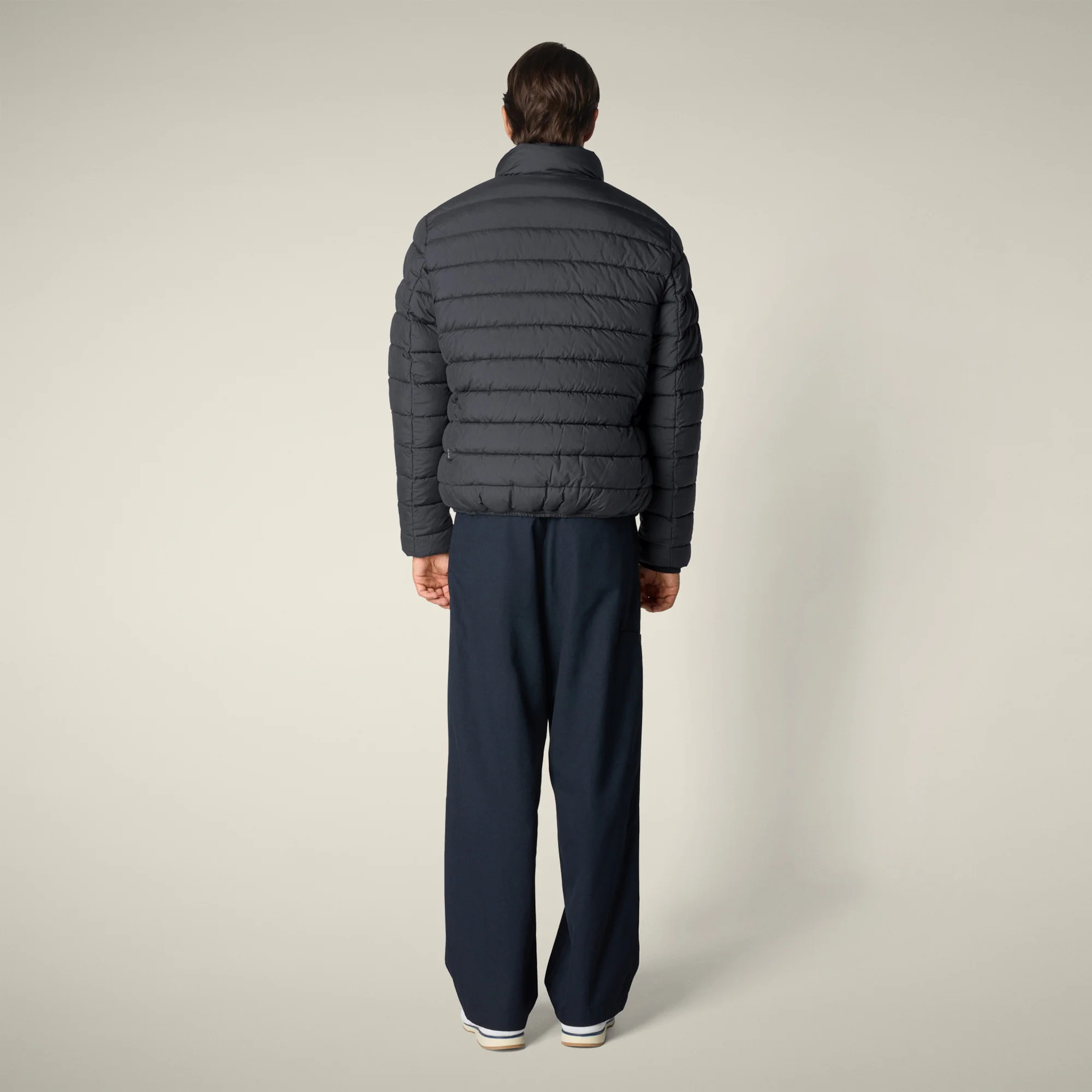 Men's Animal free puffer Jacket conan in grey black