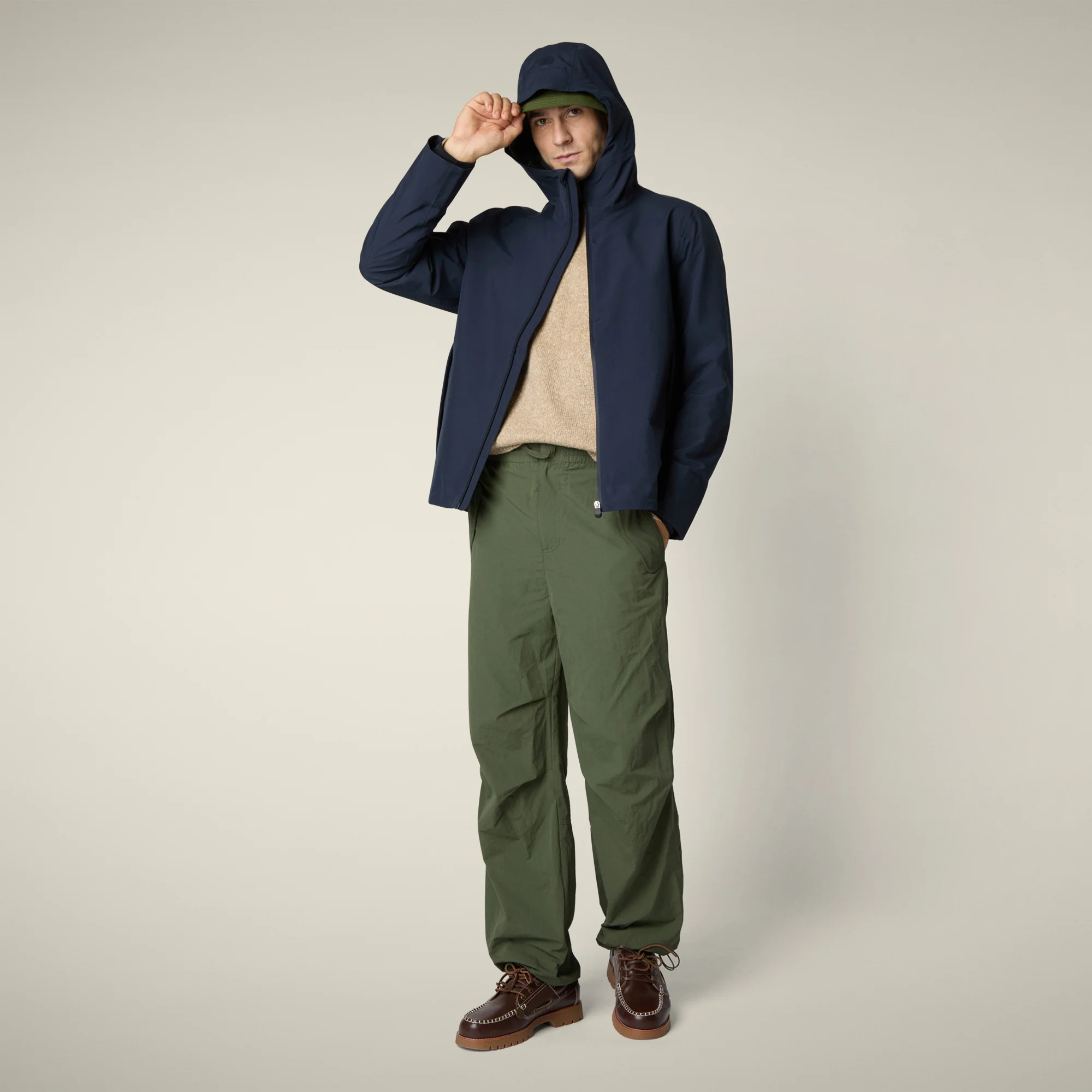 Men's Rain Jacket Jari in Blue Black