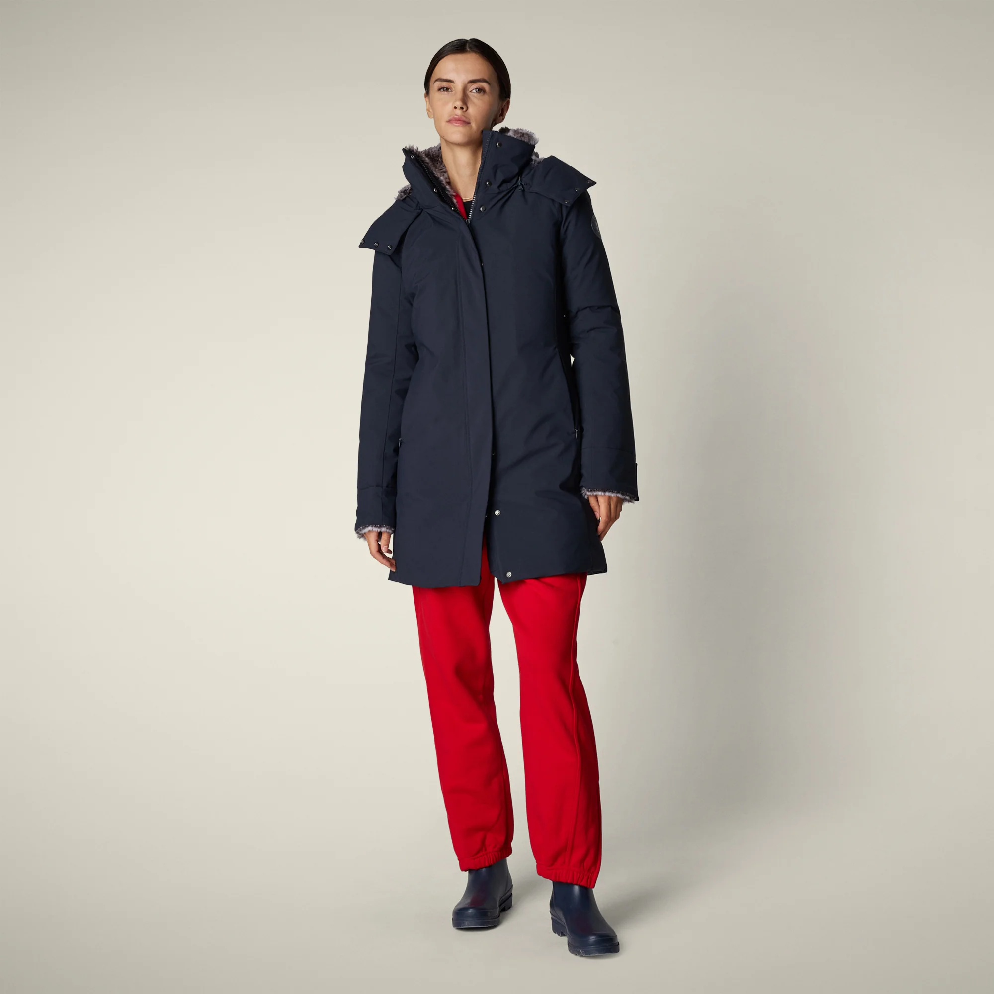 Women's Parka Samantah in Blue Black