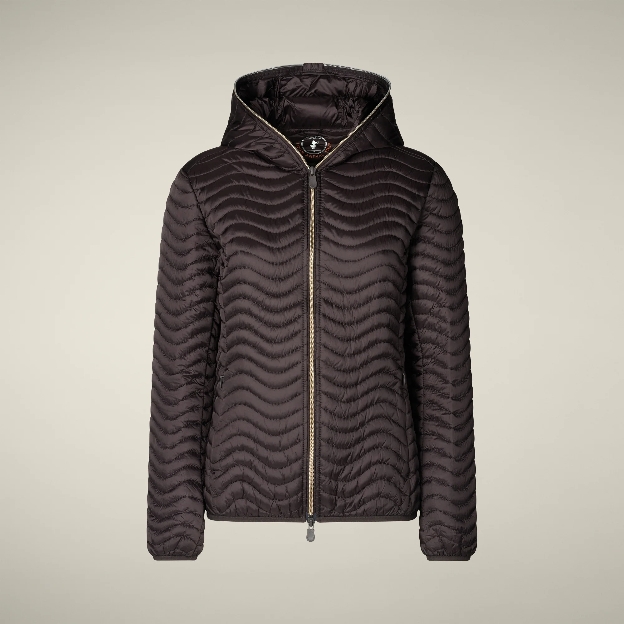 Women's Animal free puffer jacket Melody in brown black