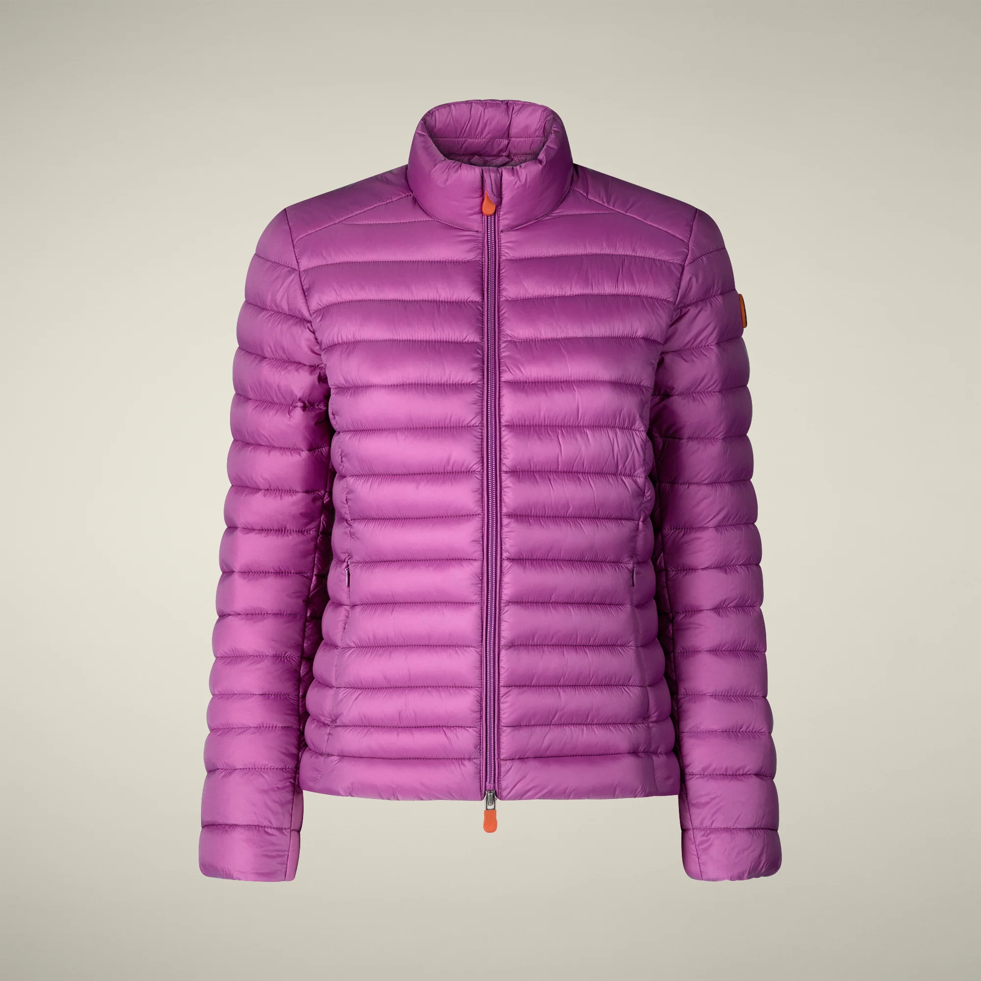 Women's Animal free puffer Jacket Carly in Cyclamen Violet
