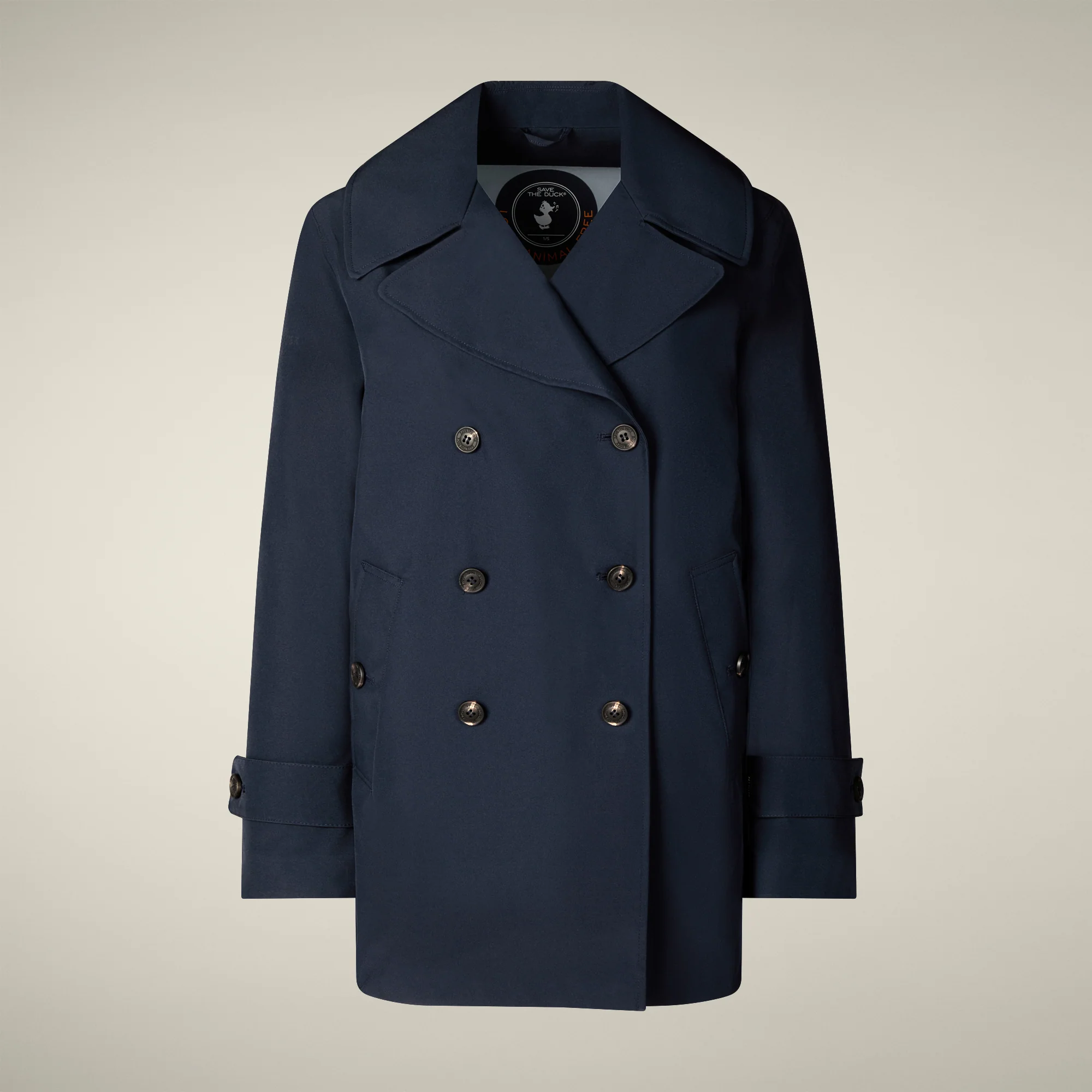 Women's Raincoat Sofi in Blue Black