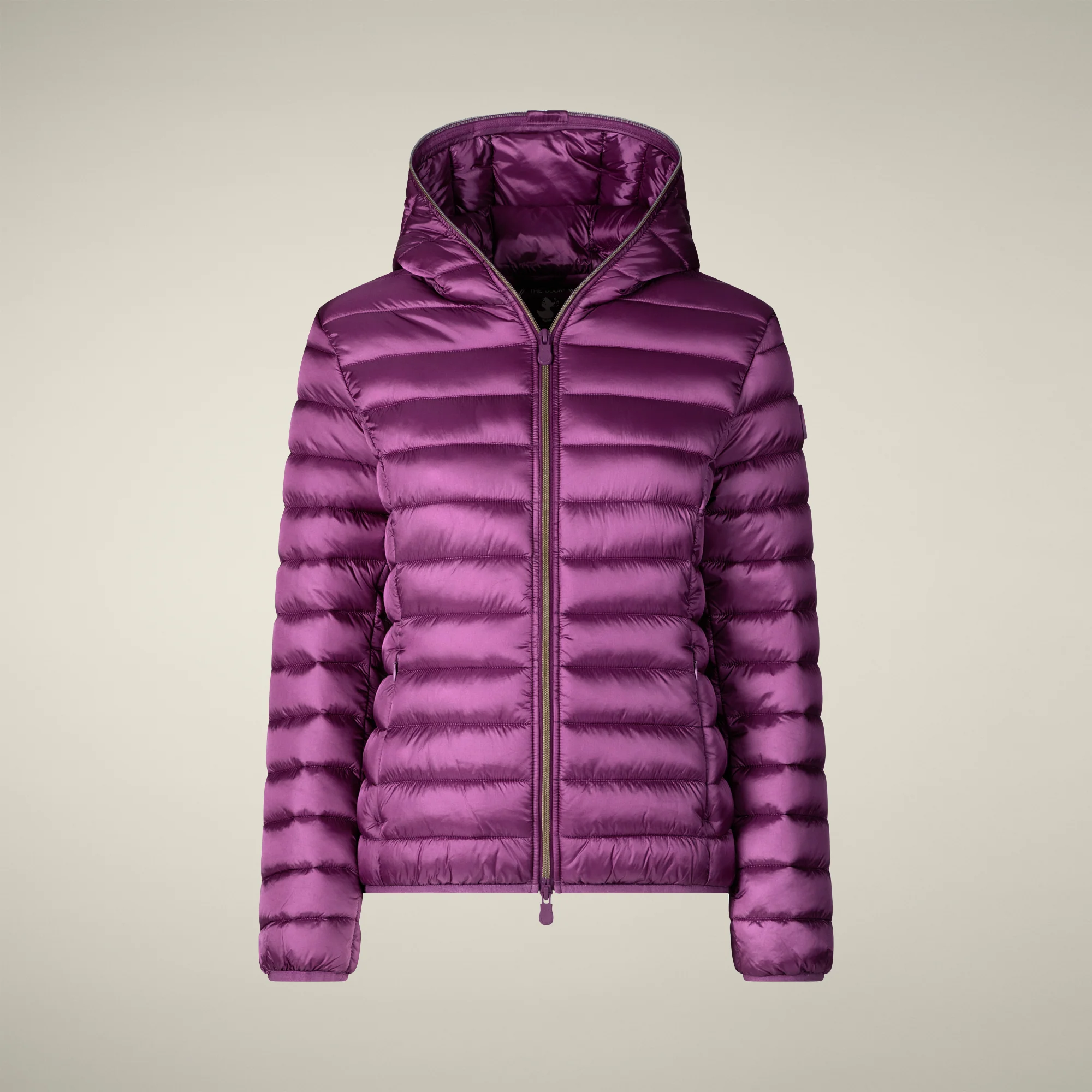 Women's Animal free puffer Jacket Alexis in Cyclamen Violet
