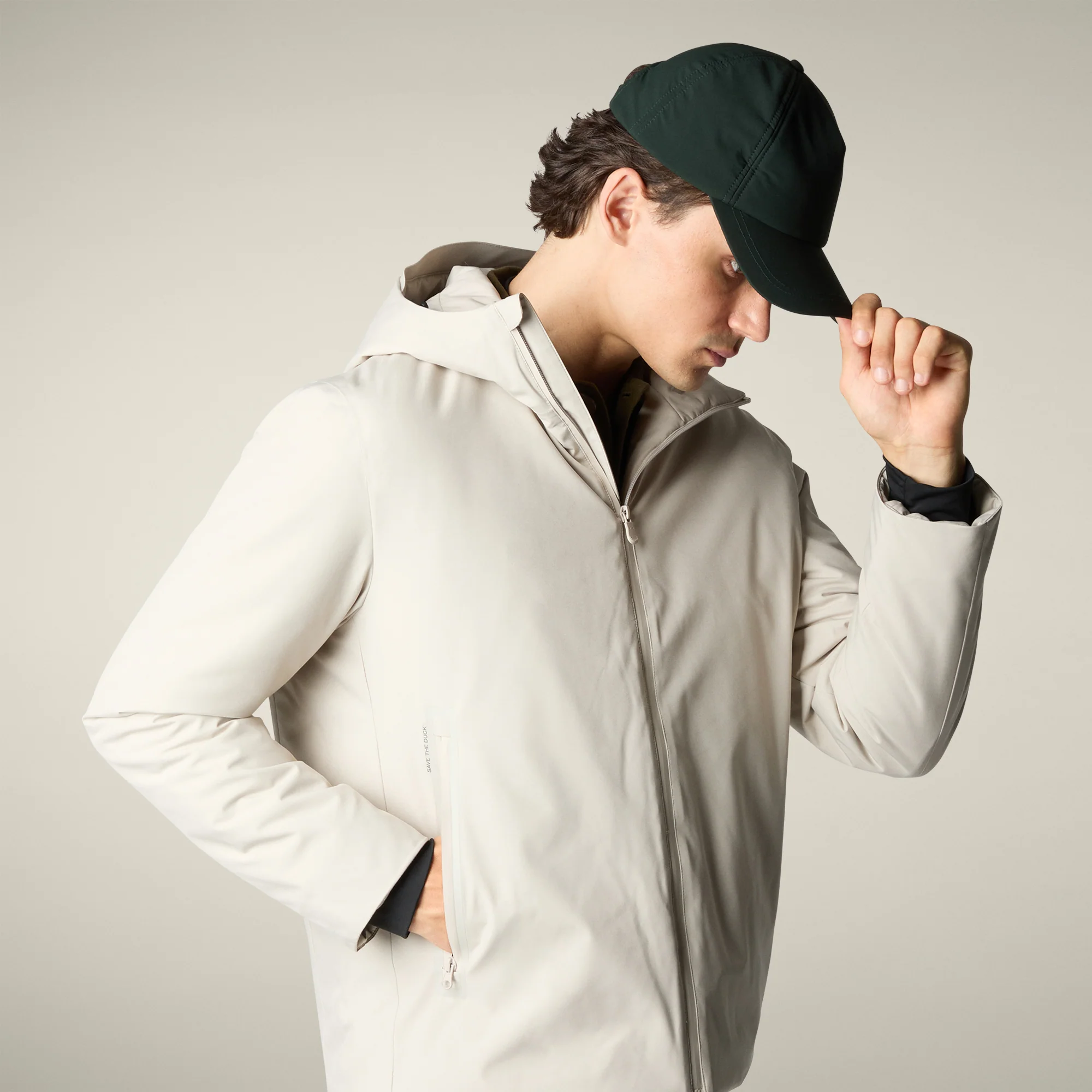 Men's Rain Jacket Flynn in Rainy Beige