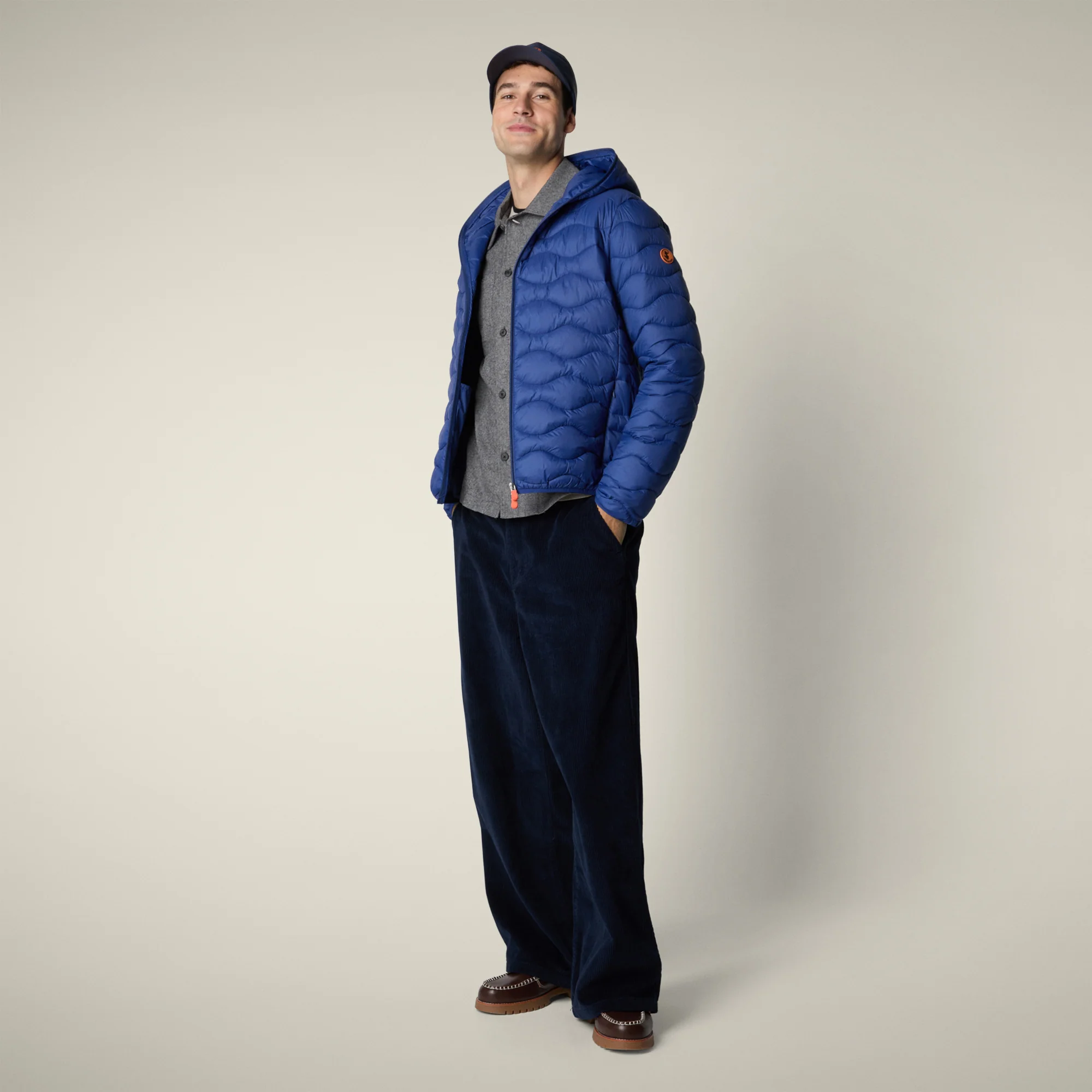 Men's Animal free puffer Jacket Reef in Eclipse Blue