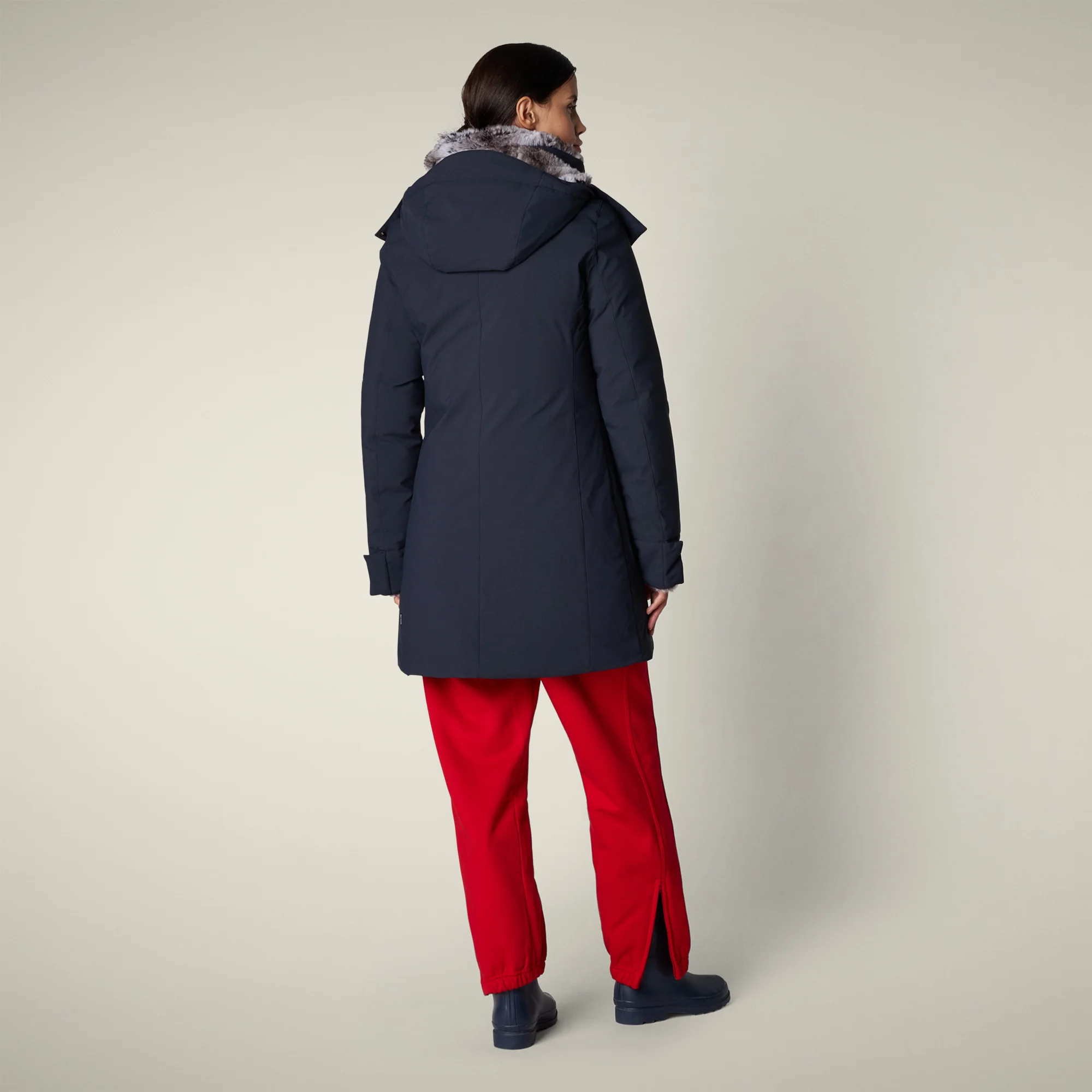 Women's Parka Samantah in Blue Black