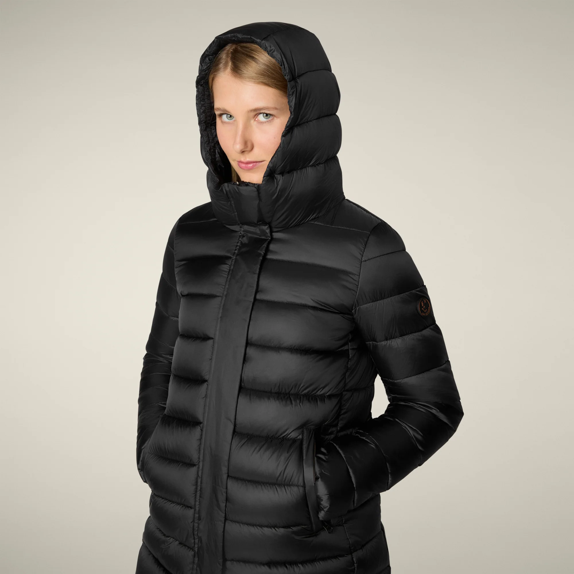 Women's Animal free puffer Coat Drimia in black
