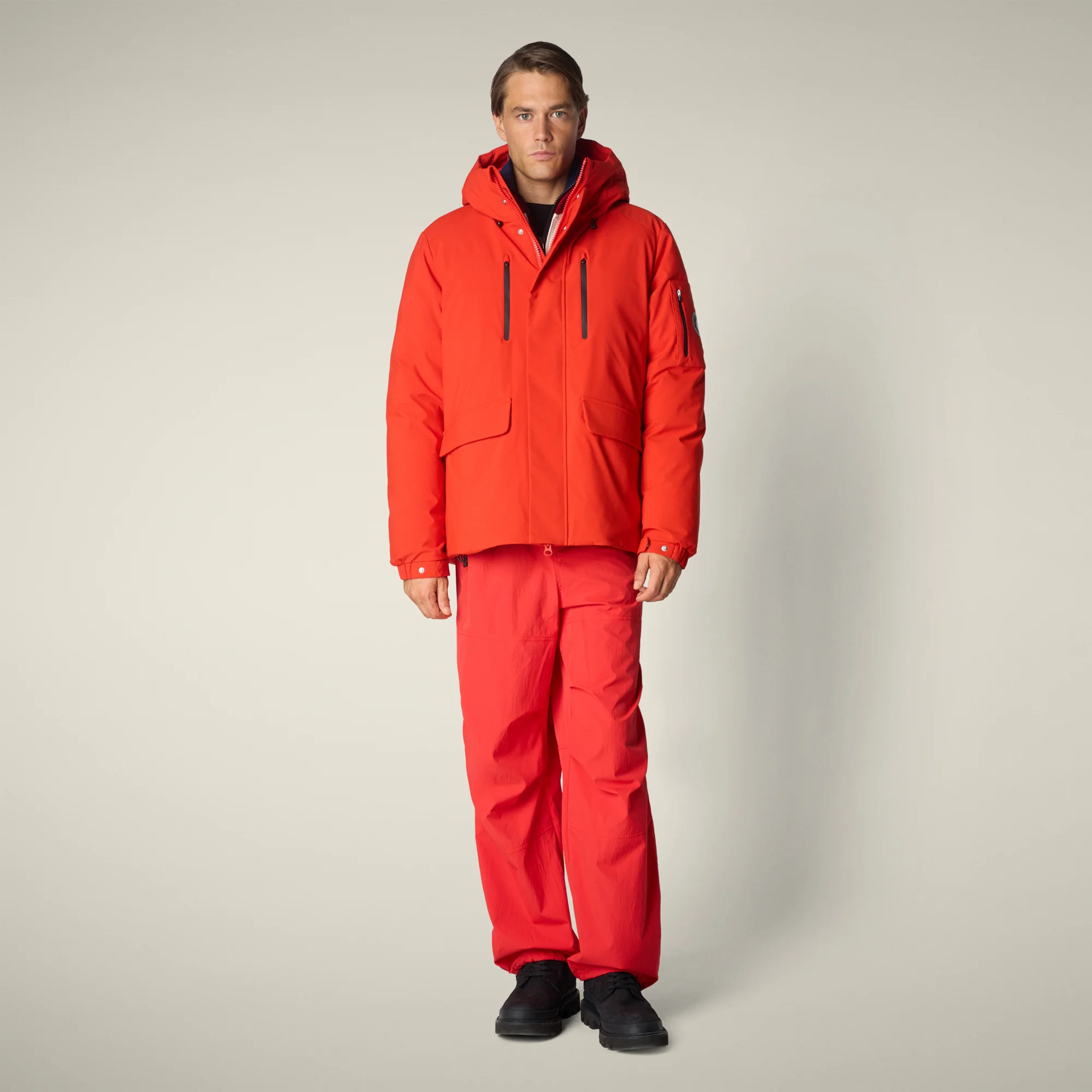Men's Parka Hiram in Fiery Red