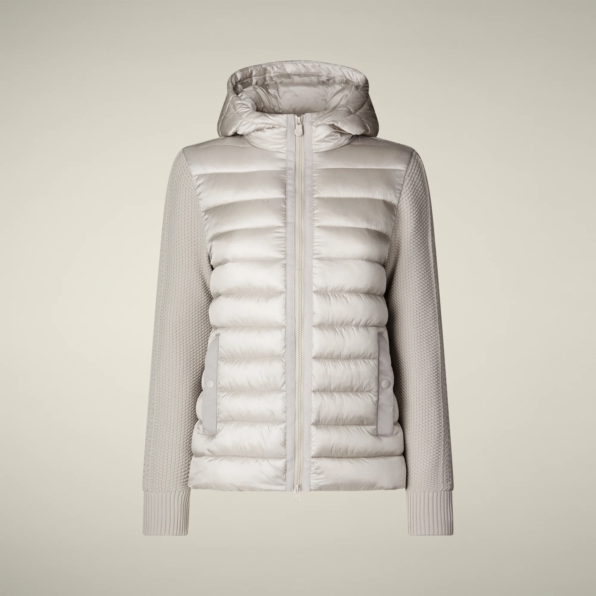Women's Hooded Jacket Ozma in Rainy Beige