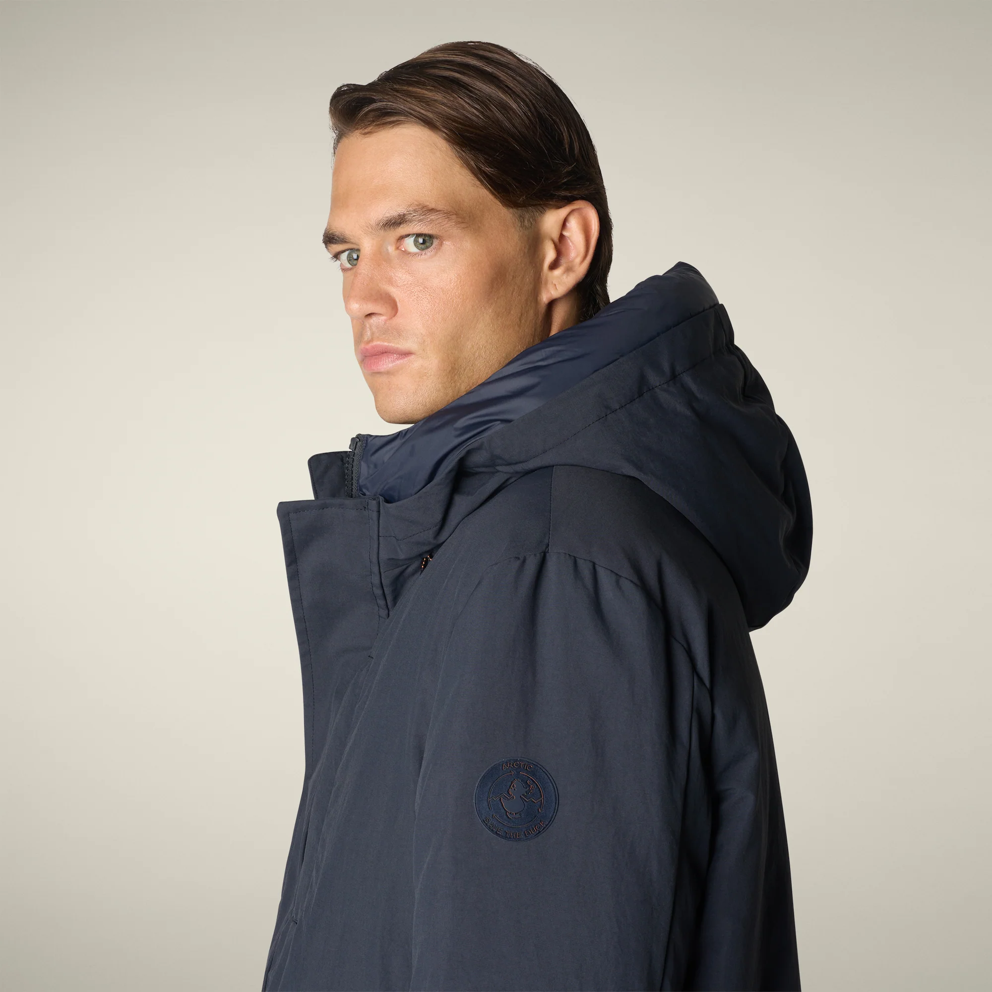 Men's Parka Enzo in Blue Black