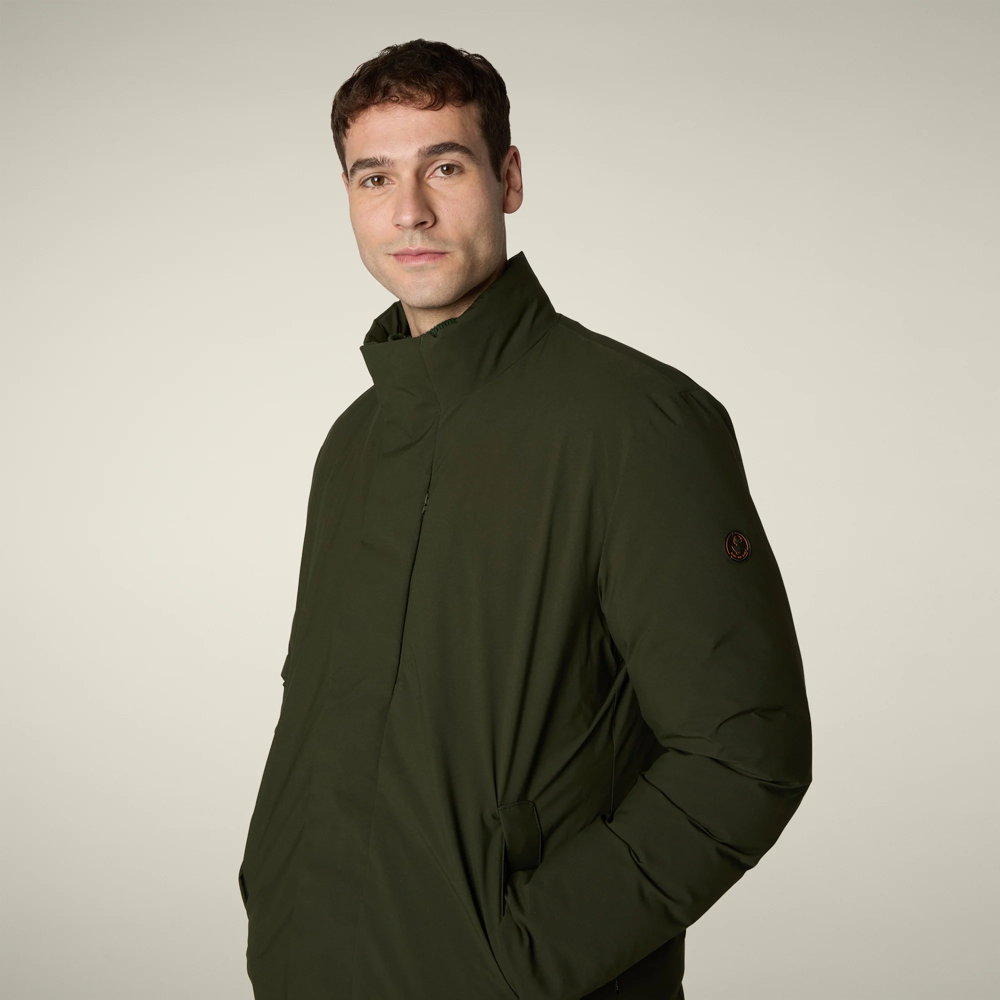 Men's Coat Sesle in Land Green