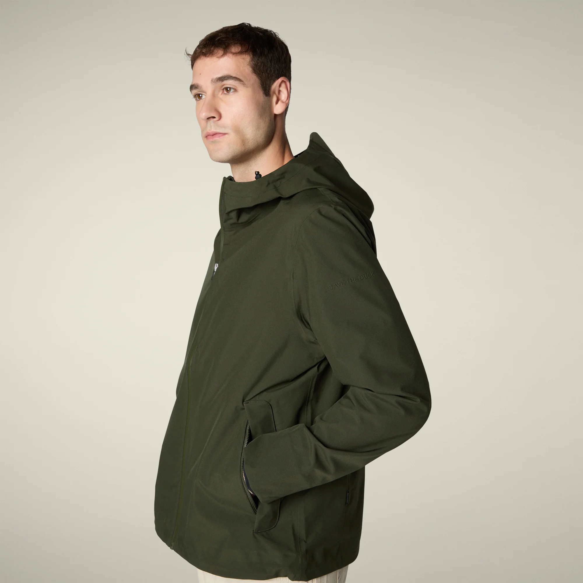Men's Rain Jacket Jari in Land Green