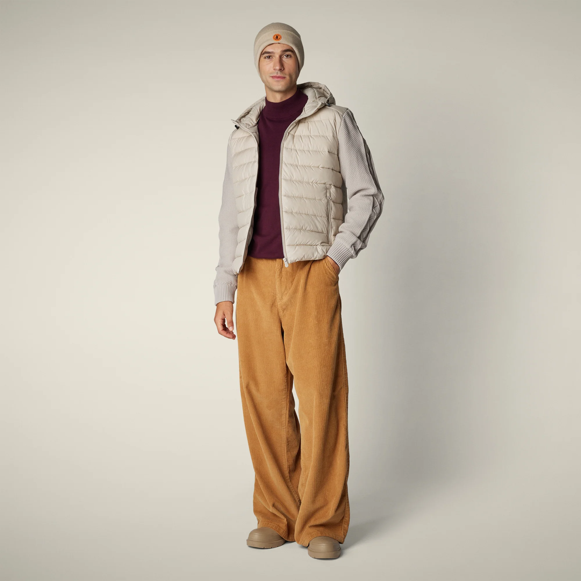 Men's jacket fen in rainy beige