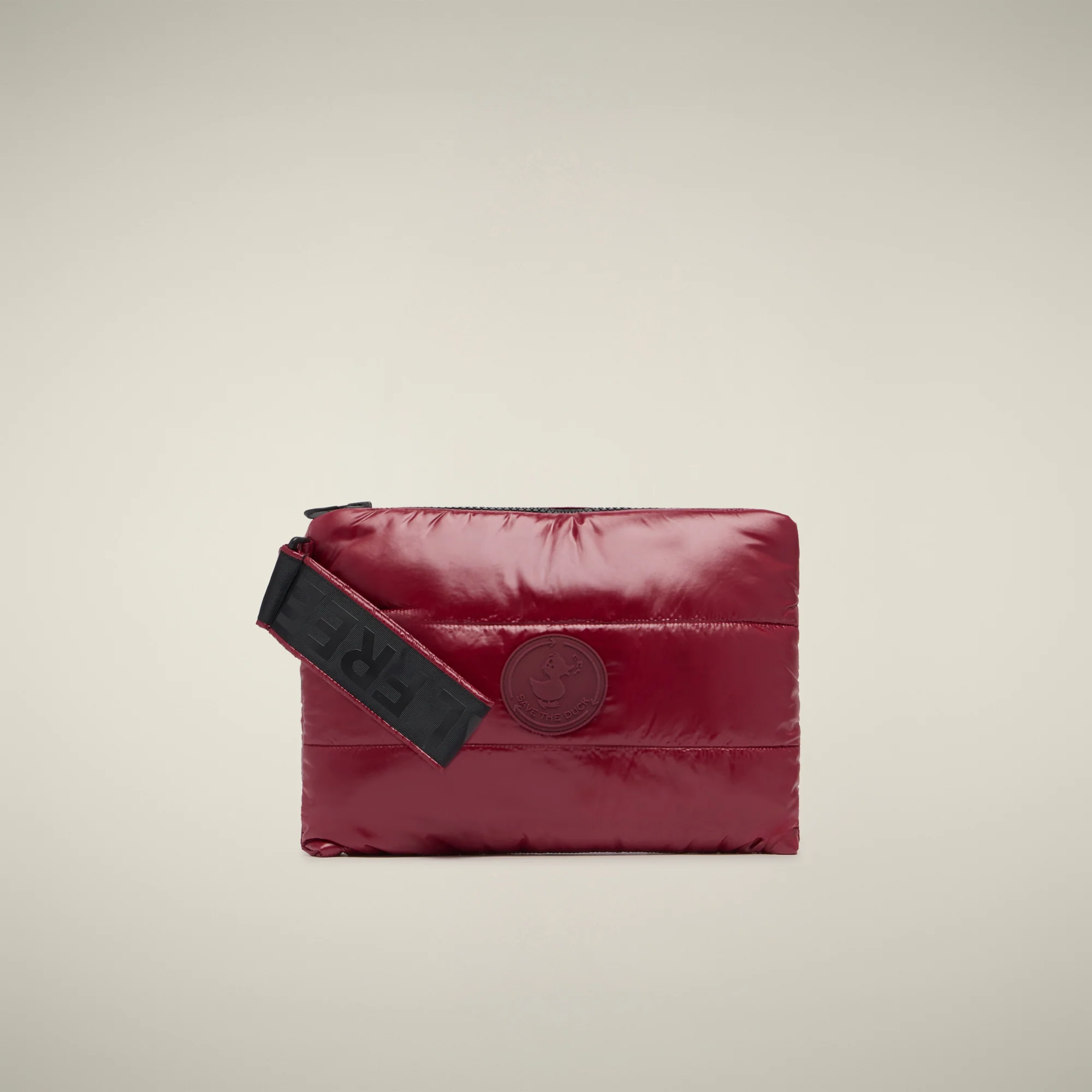 Unisex quilted pouch Cocos in wine red