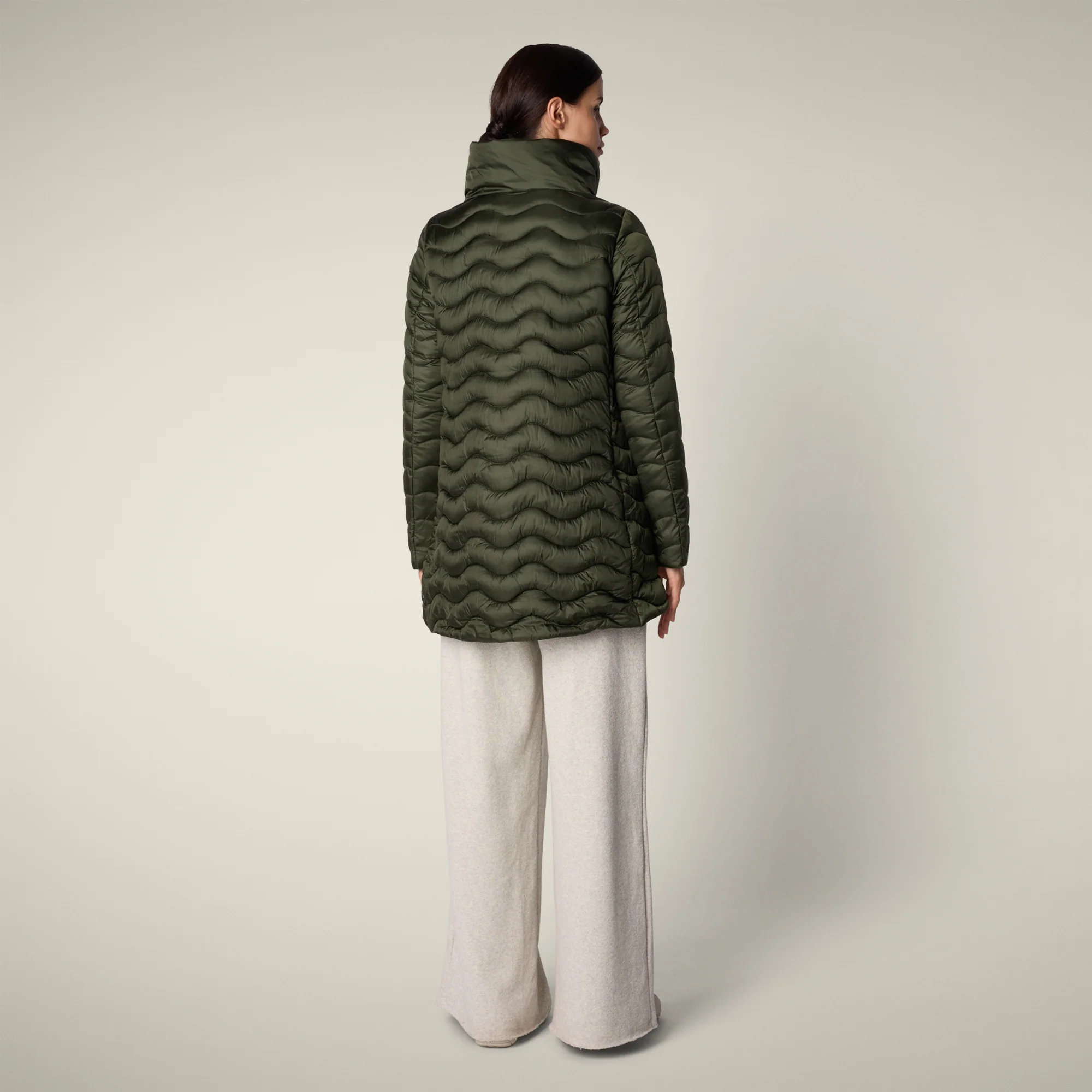 Women's Animal free puffer Jacket Livette in Pine Green