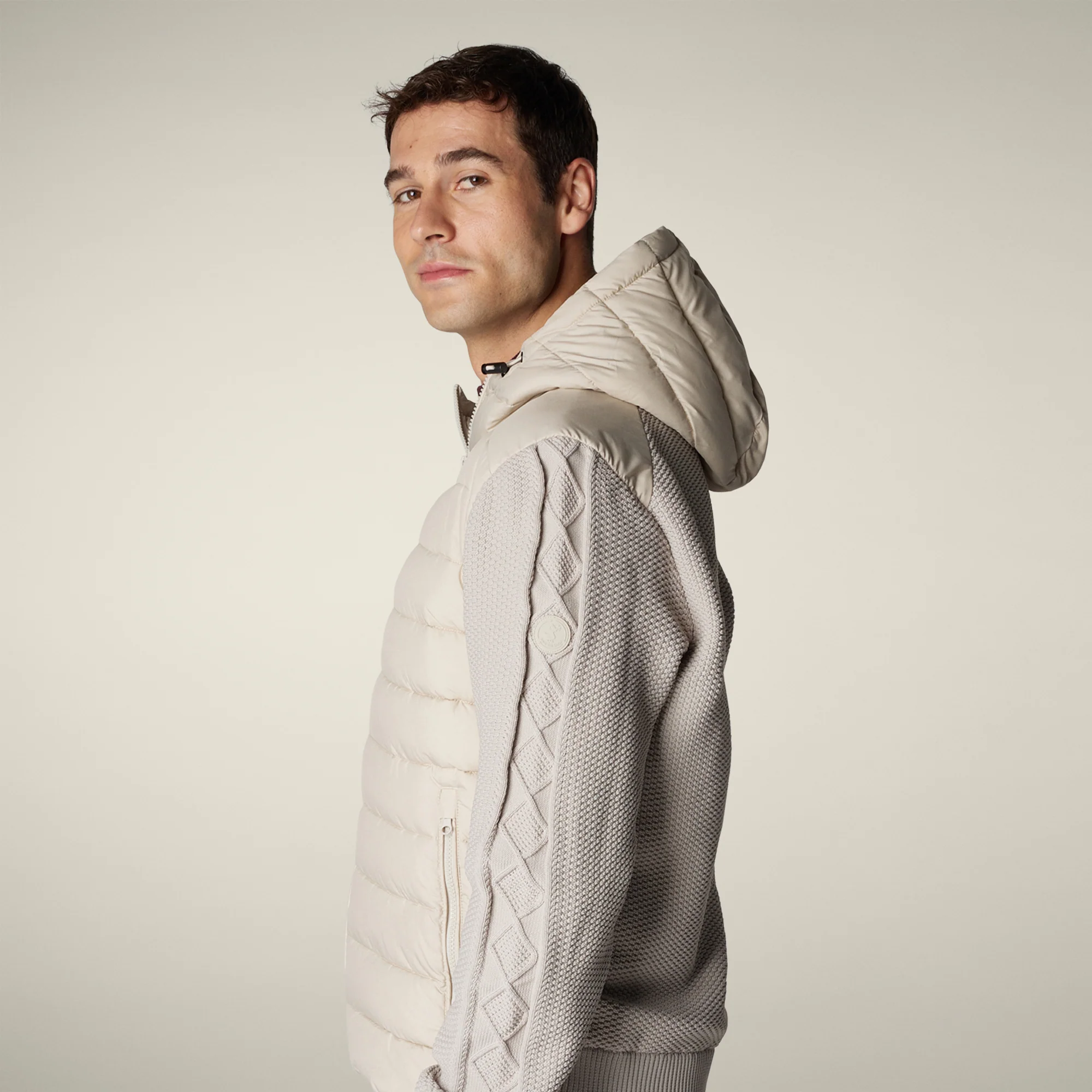 Men's jacket fen in rainy beige