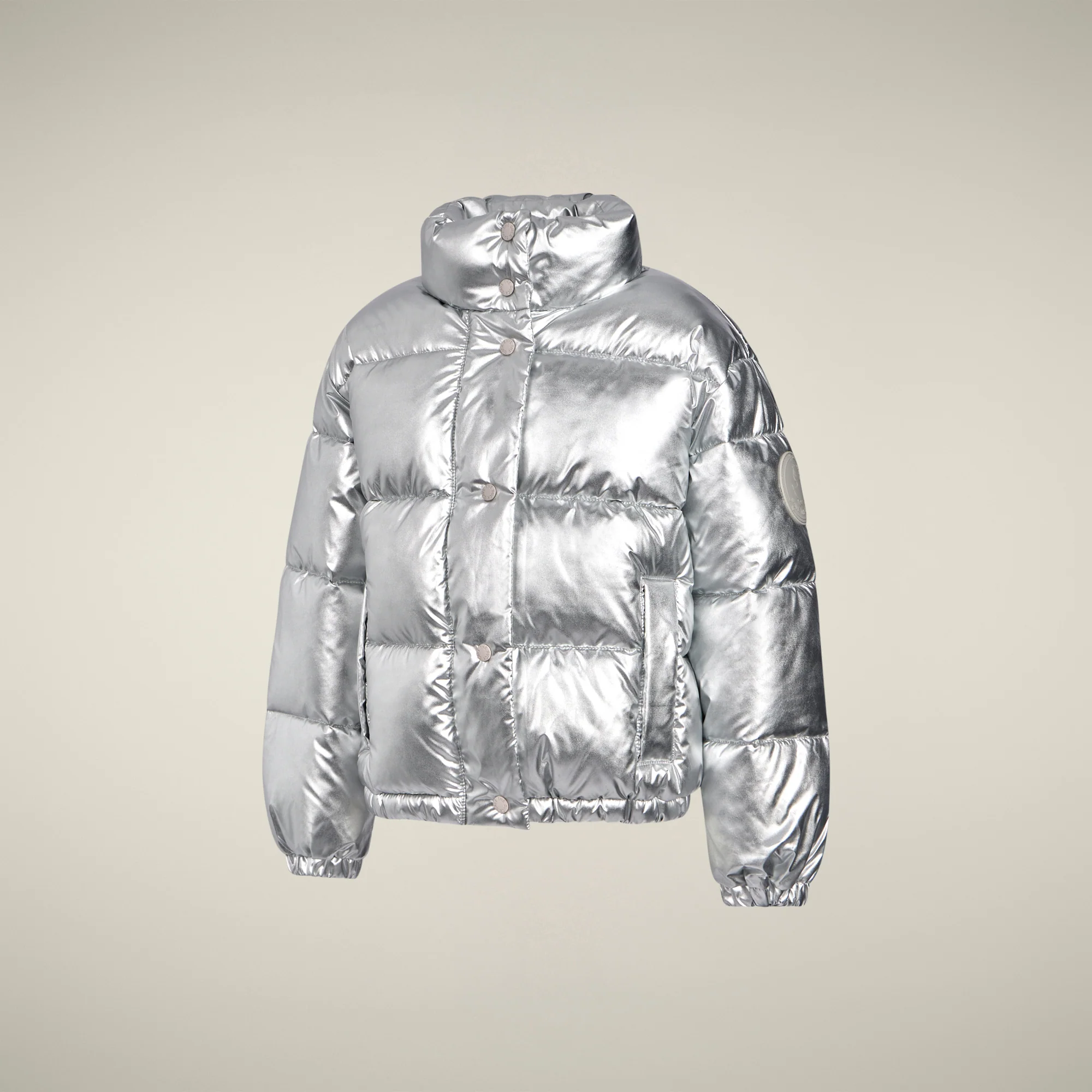 Girls' Puffer Jacket Mey in Silver