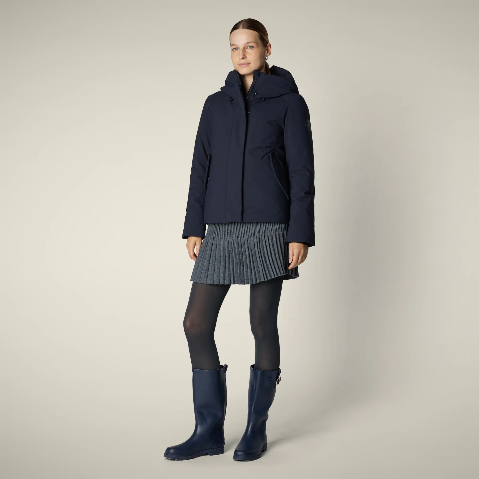 Women's Parka Esme in Blue Black