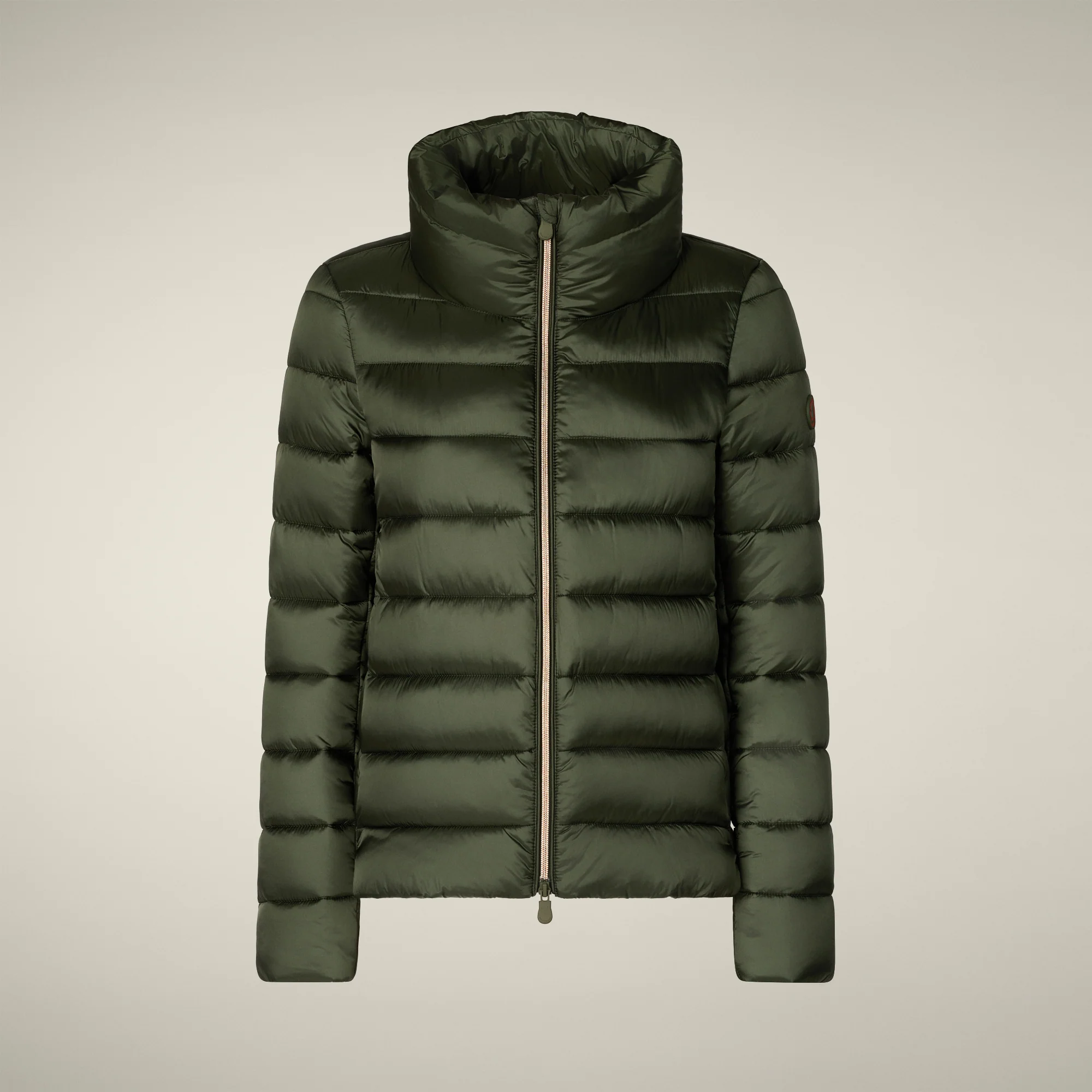 Women's Animal free puffer Jacket Elsie in Pine Green