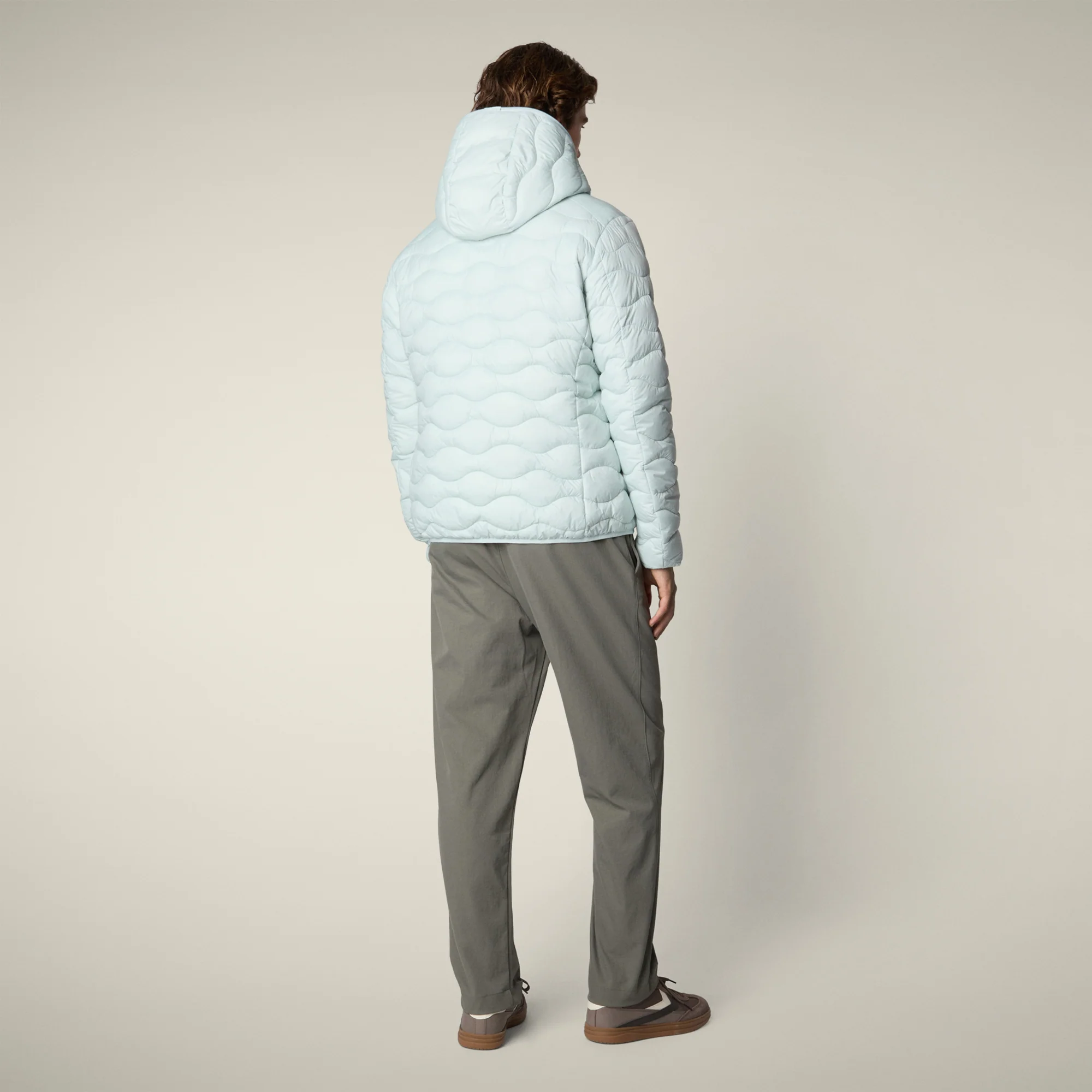 Men's animal free puffer jacket Reef in glacier blue