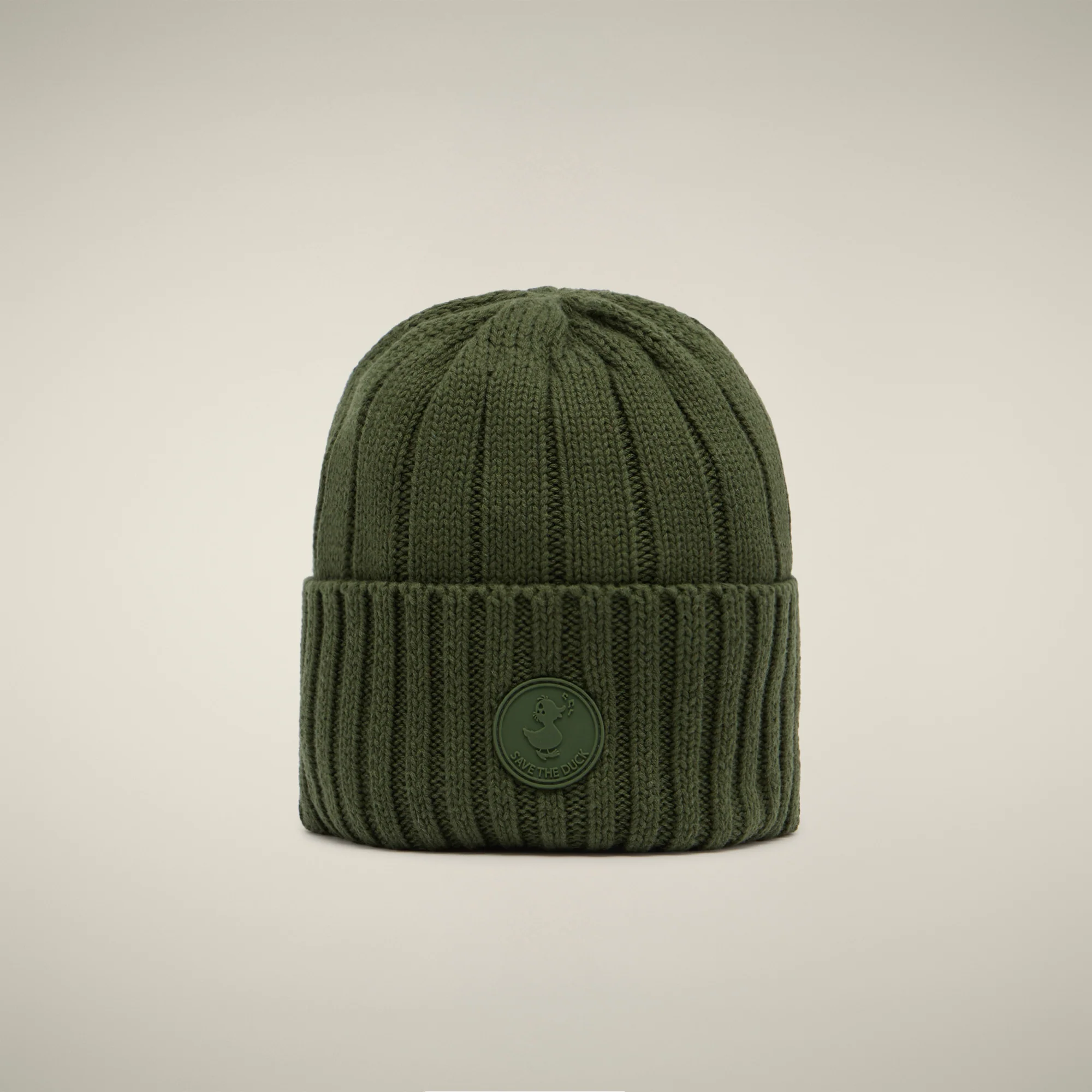 Unisex ribbed beanie Doyle in Pine Green