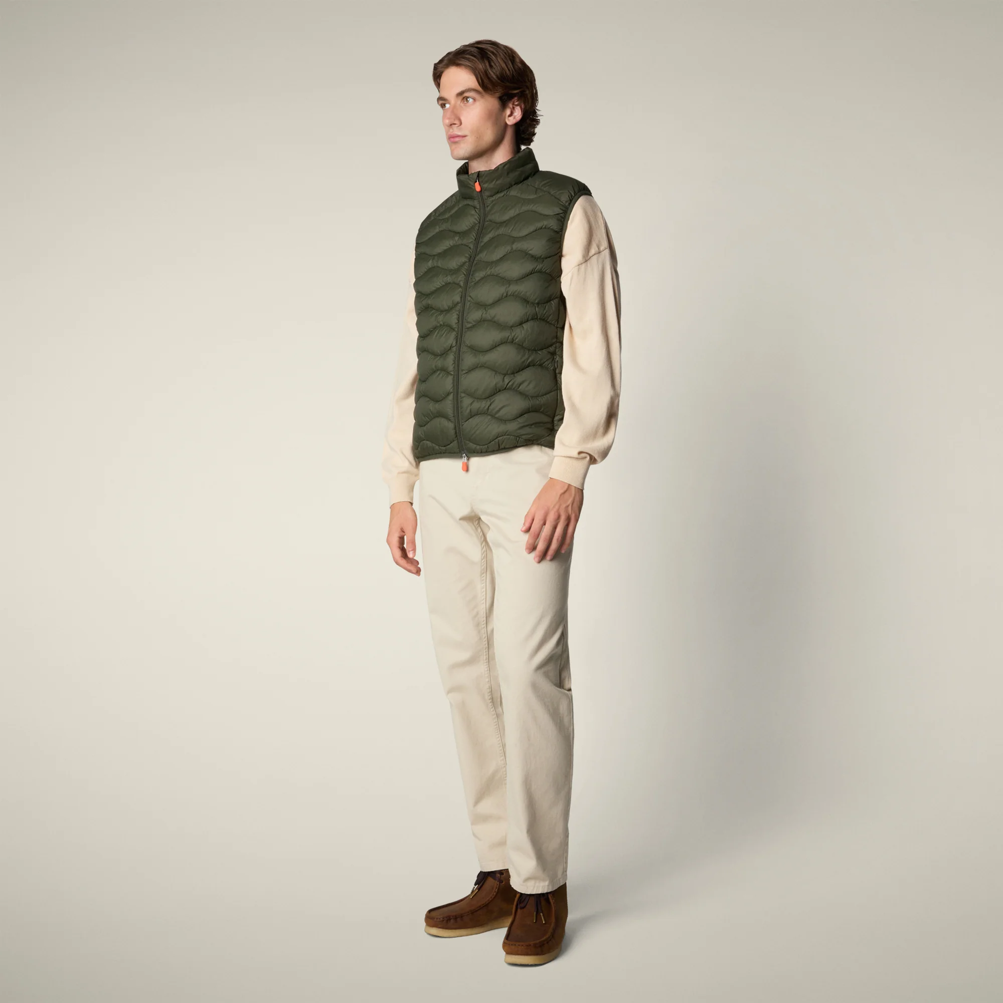 Men's Puffer Vest Tide in land green