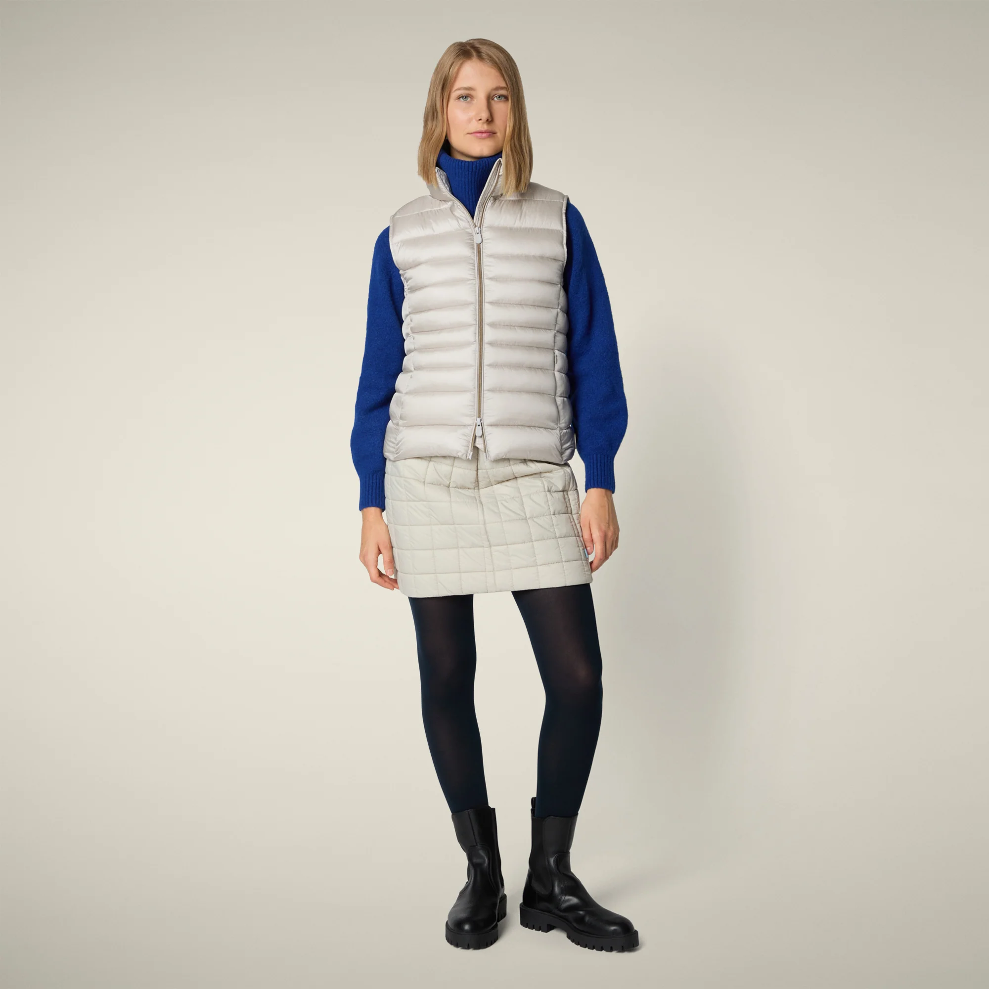 Women's Animal free puffer Vest Lynn in rainy beige