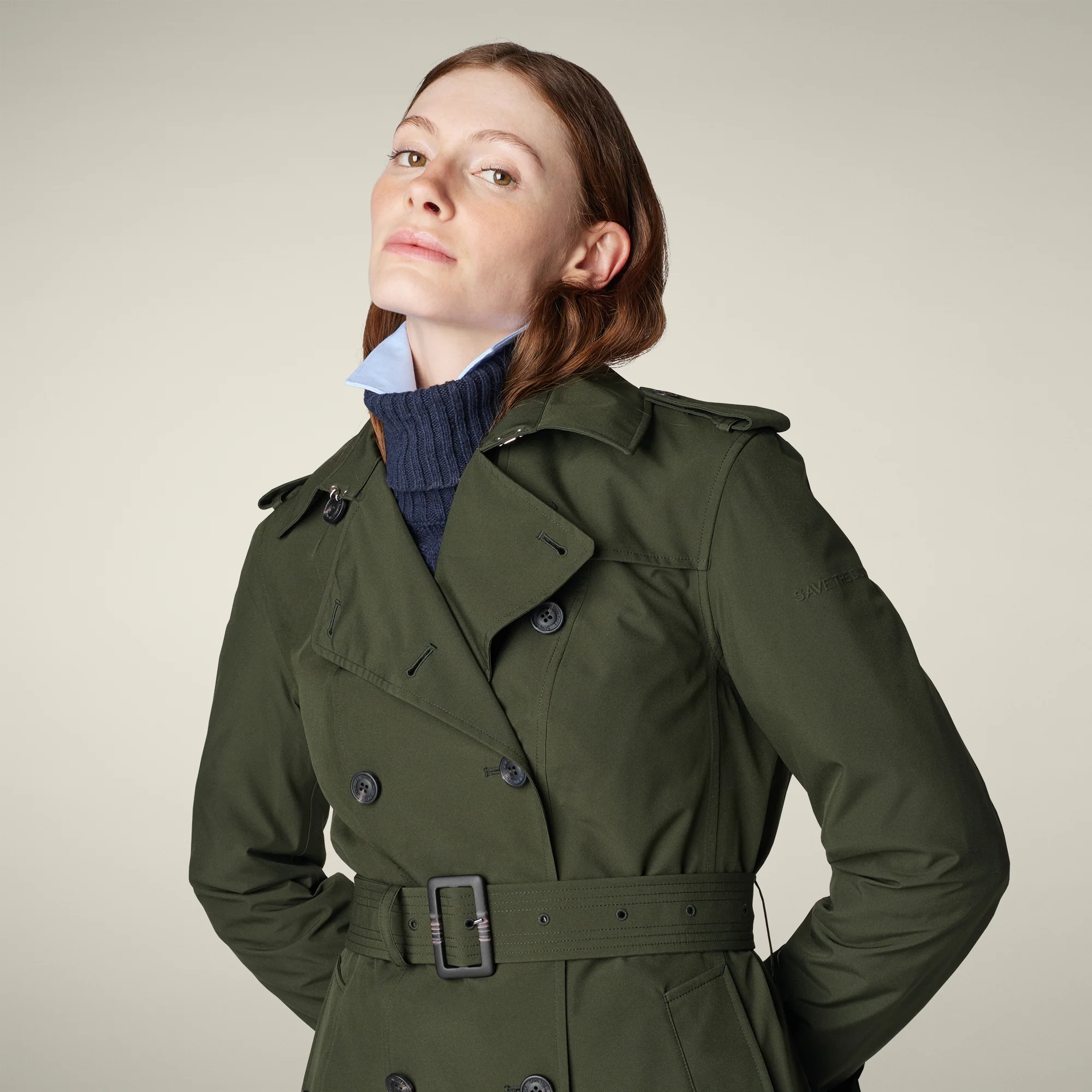 Women's Trench Coat Audrey in land green
