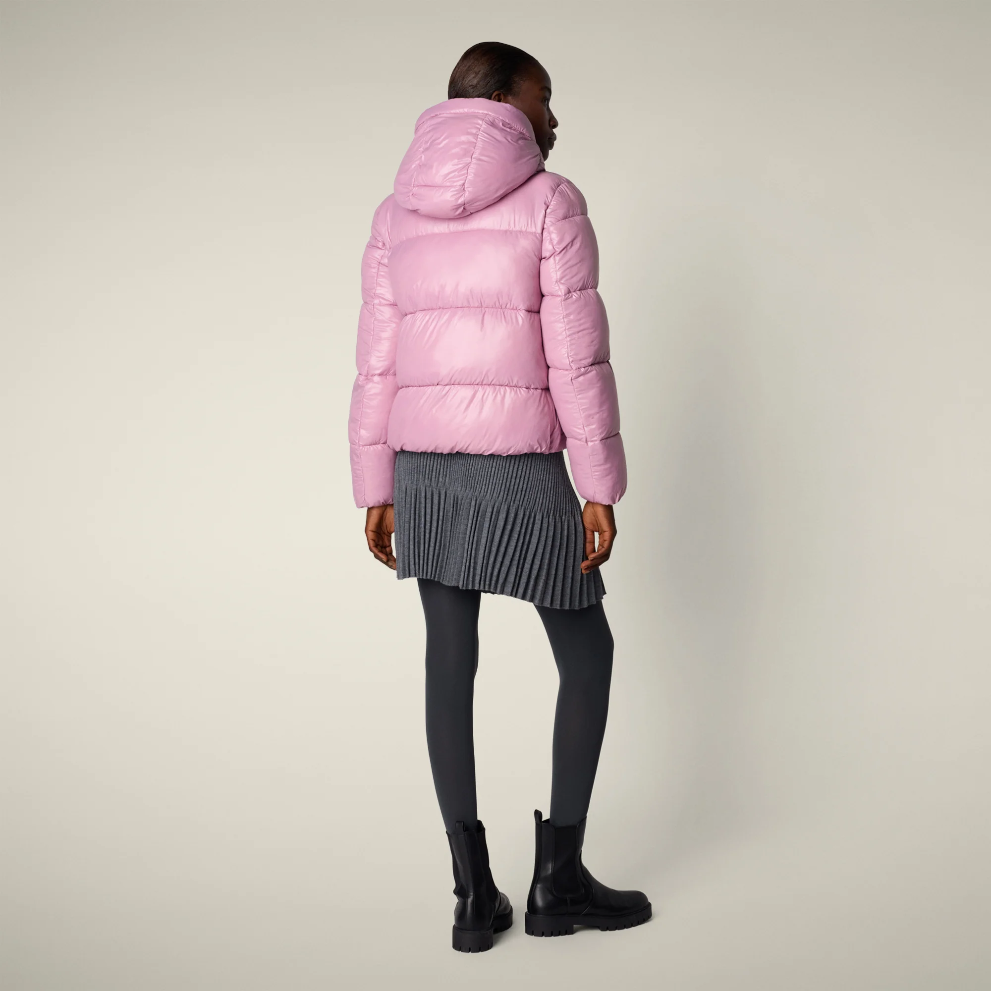 Women's animal free puffer jacket biddy in wild orchid