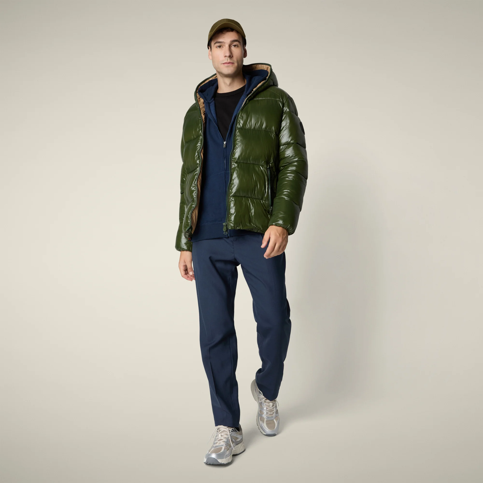 Men's Puffer Jacket Edgard in Pine Green
