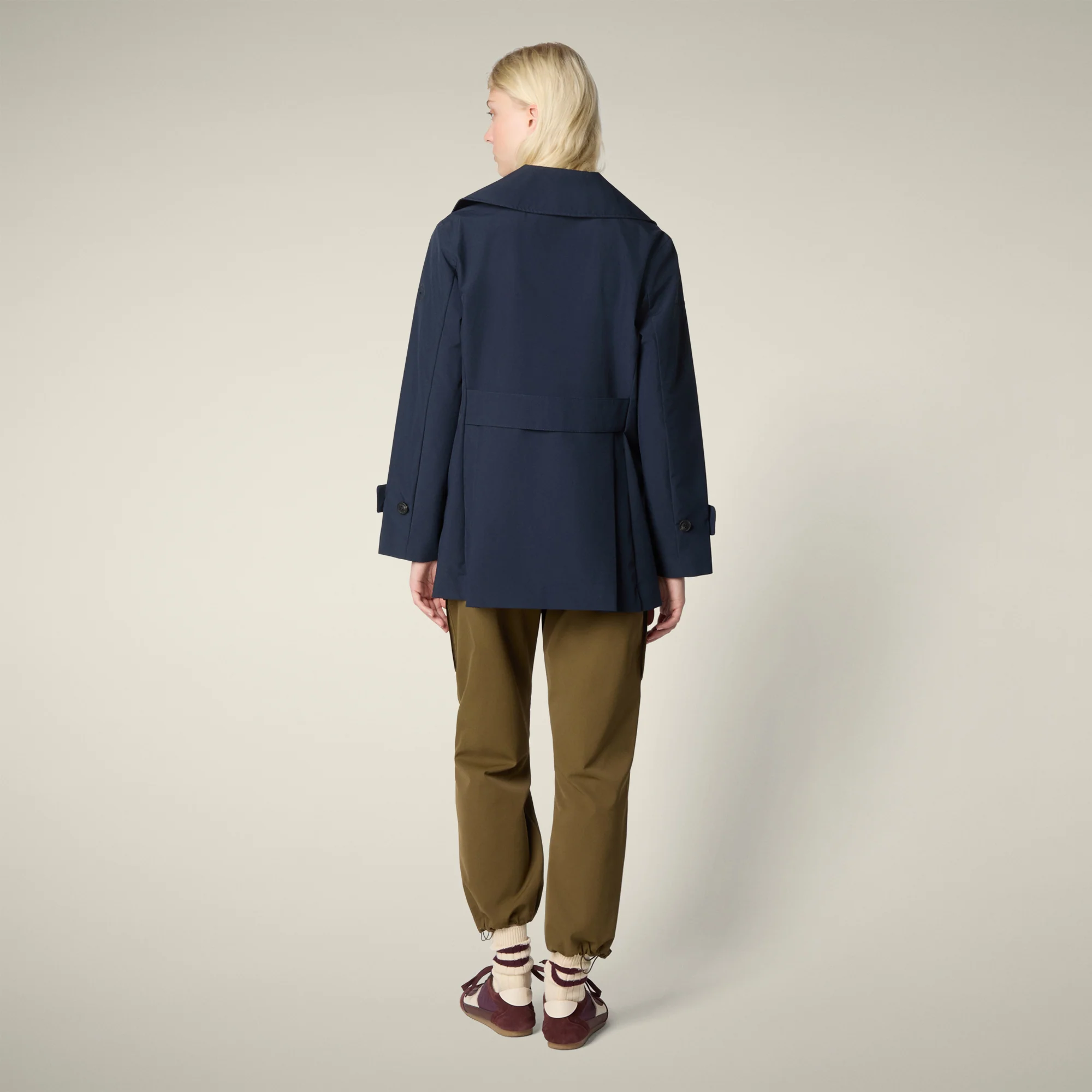 Women's Raincoat Sofi in Blue Black