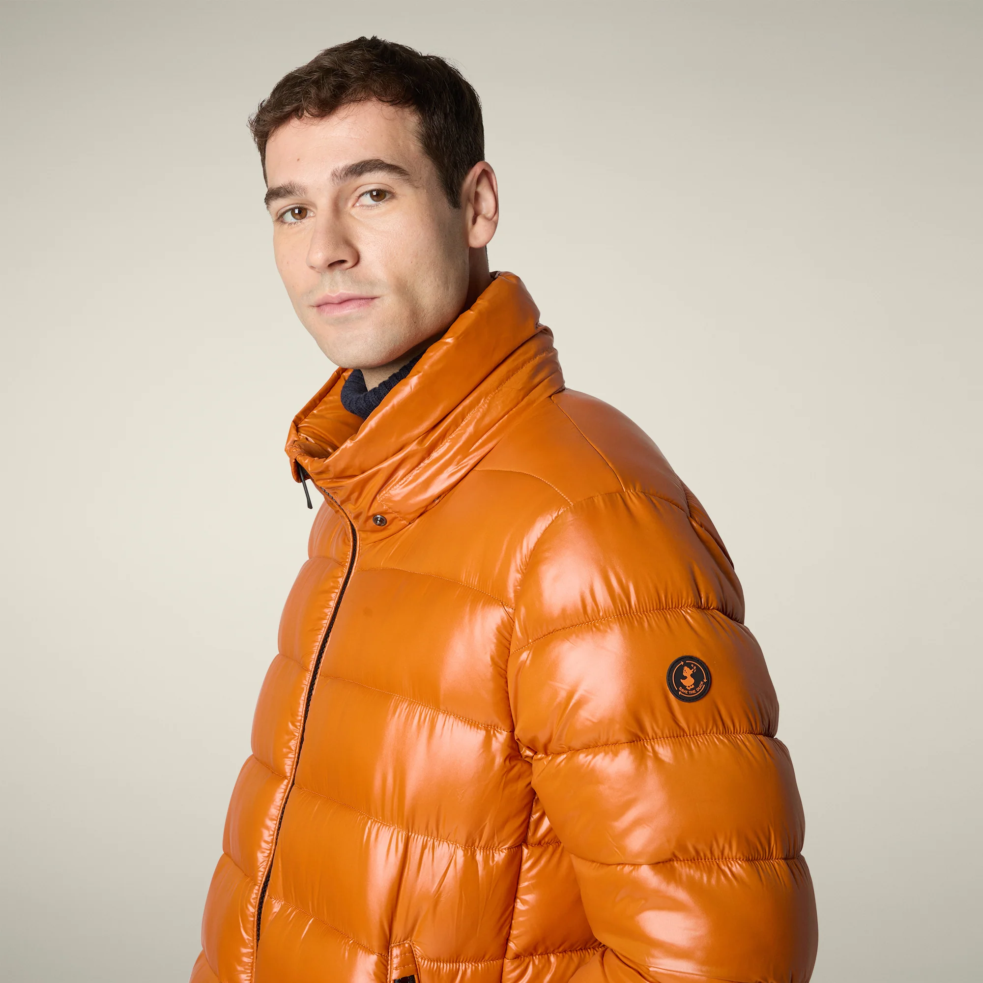 Men's Animal free puffer Jacket Florian in Fox Brown