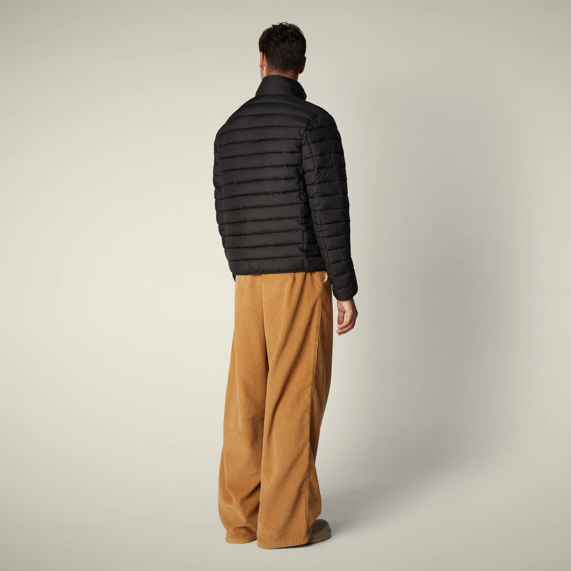 Men's animal free puffer Jacket Erion  in brown black