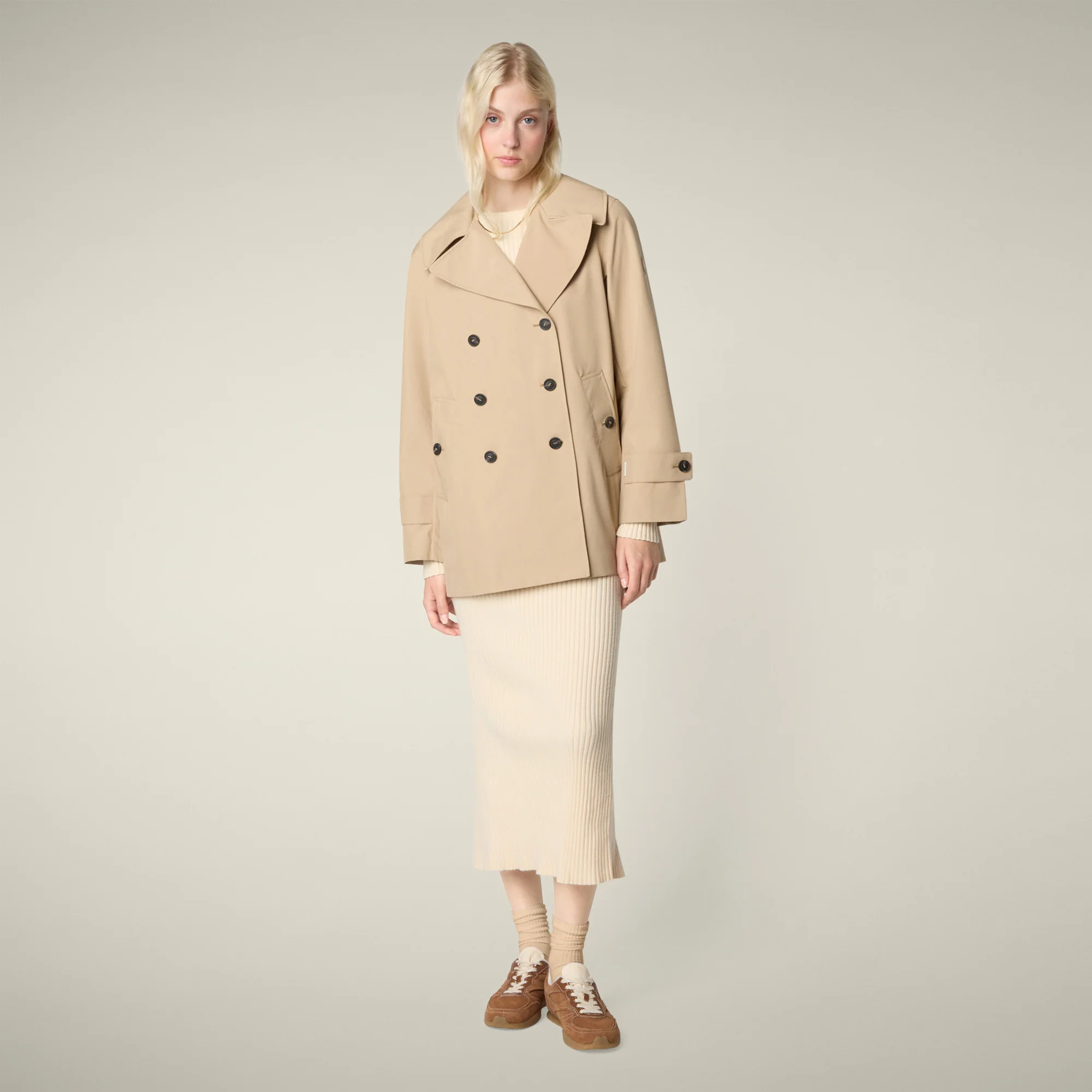 Women's Raincoat Sofi in Stardust Beige