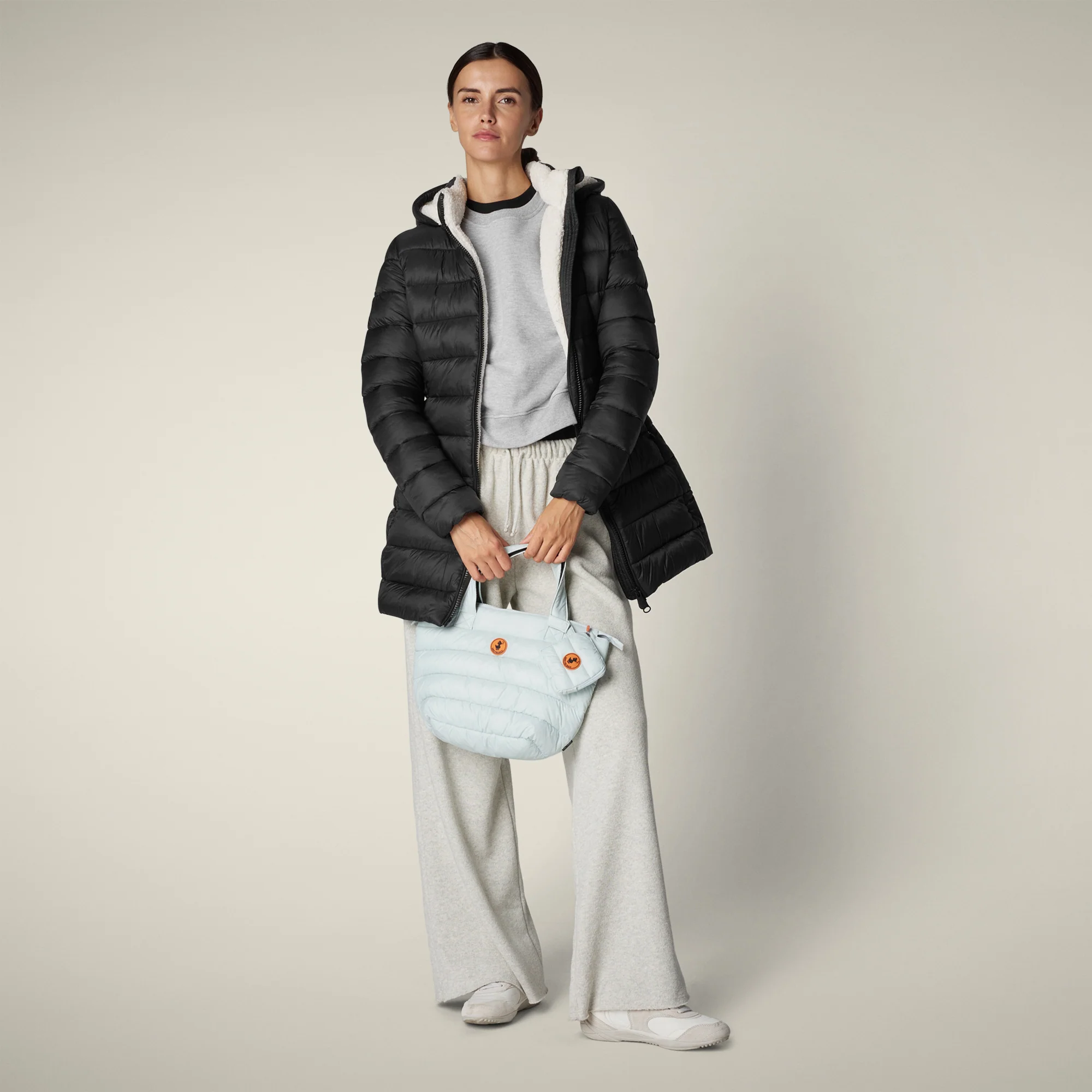 Women's Animal free puffer Coat joanne in black