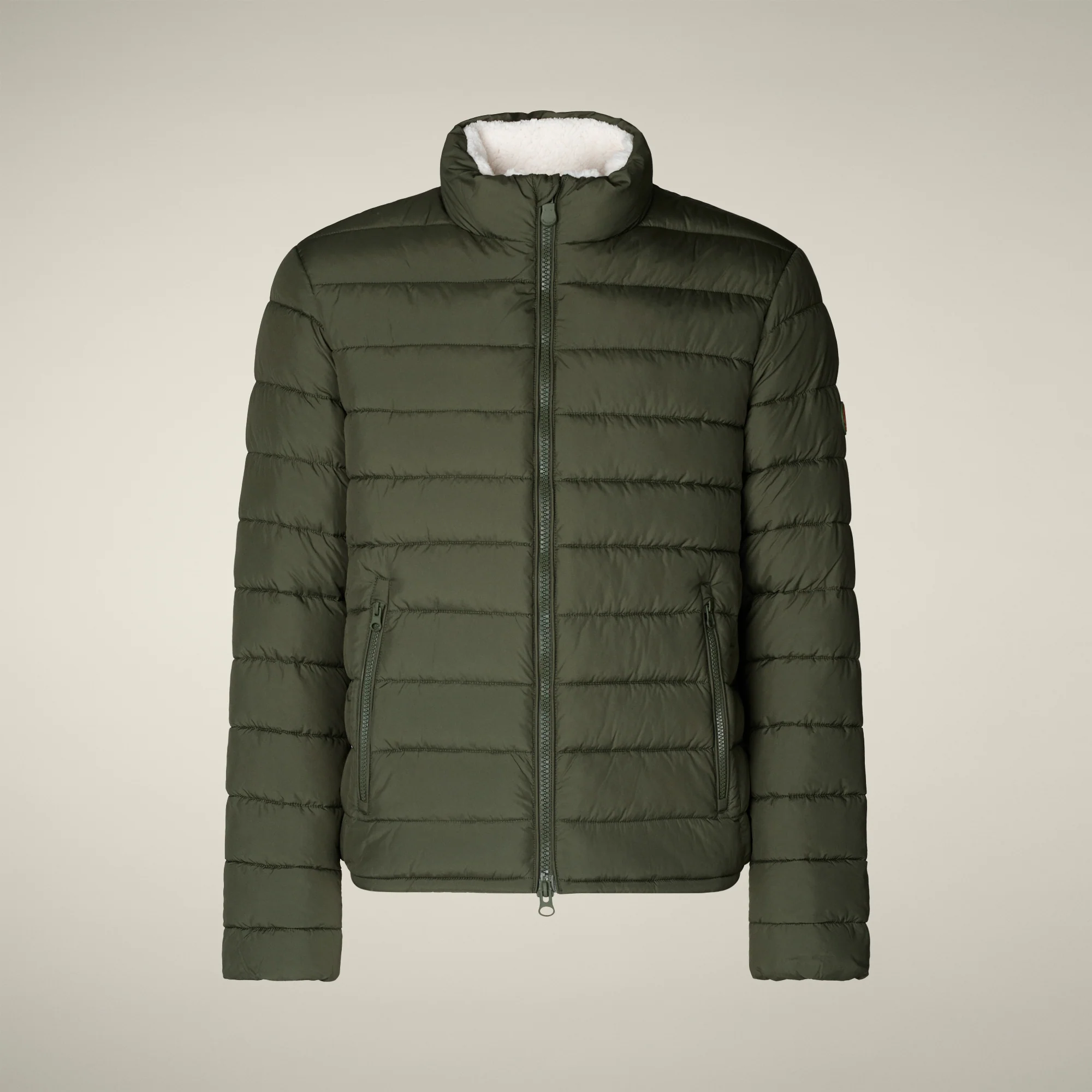 Men's Animal free puffer Jacket conan in dusty olive