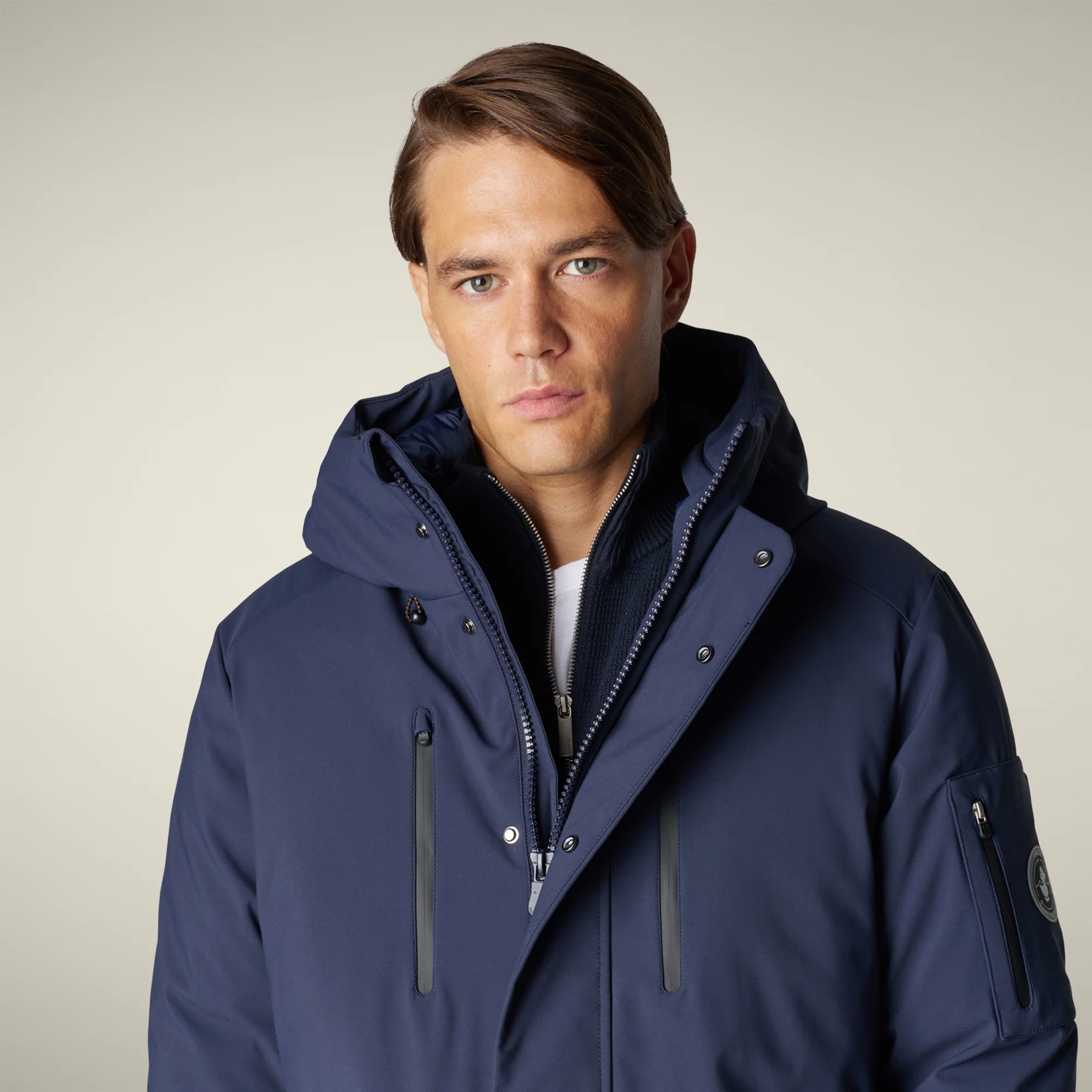 Men's Parka Hiram in navy blue