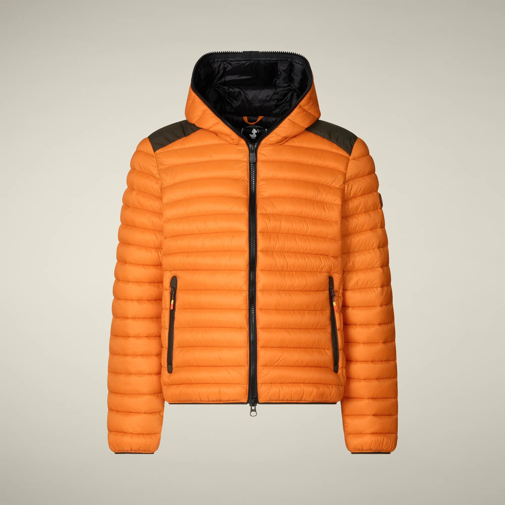 Men's Animal free puffer Jacket Jelep in Amber Orange