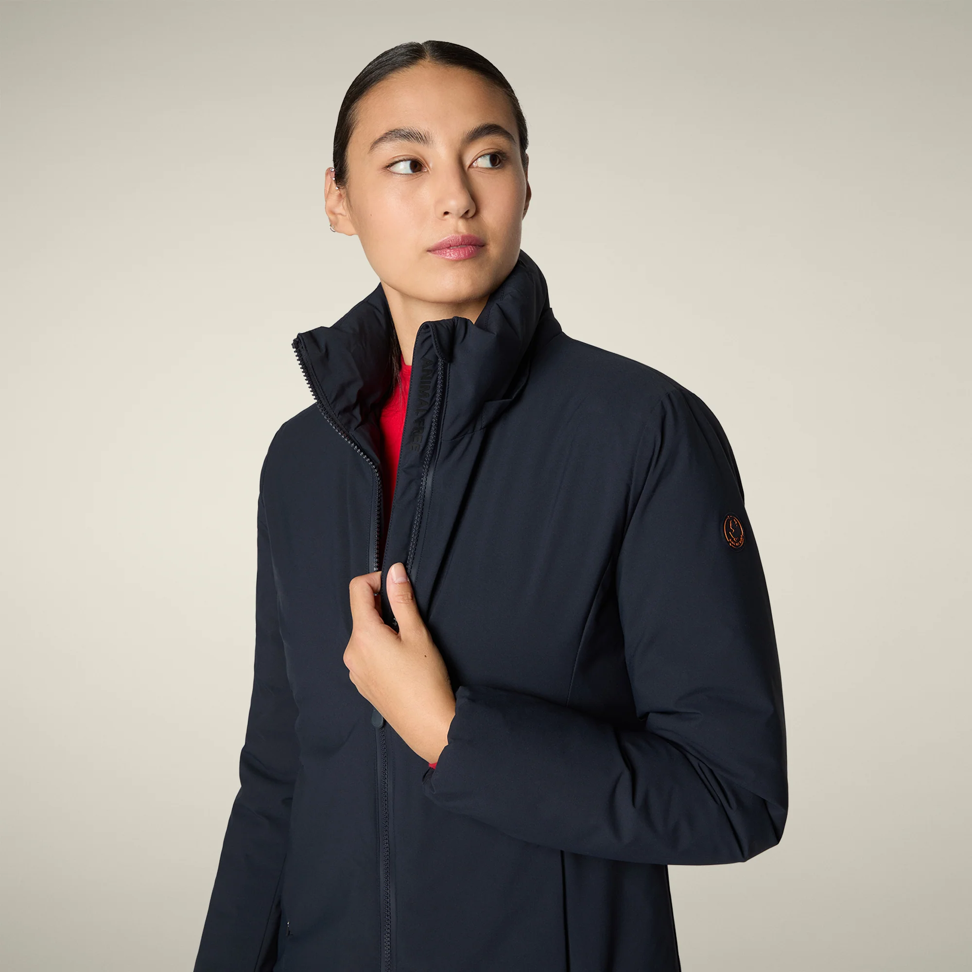Women's Parka Rachel in Blue Black